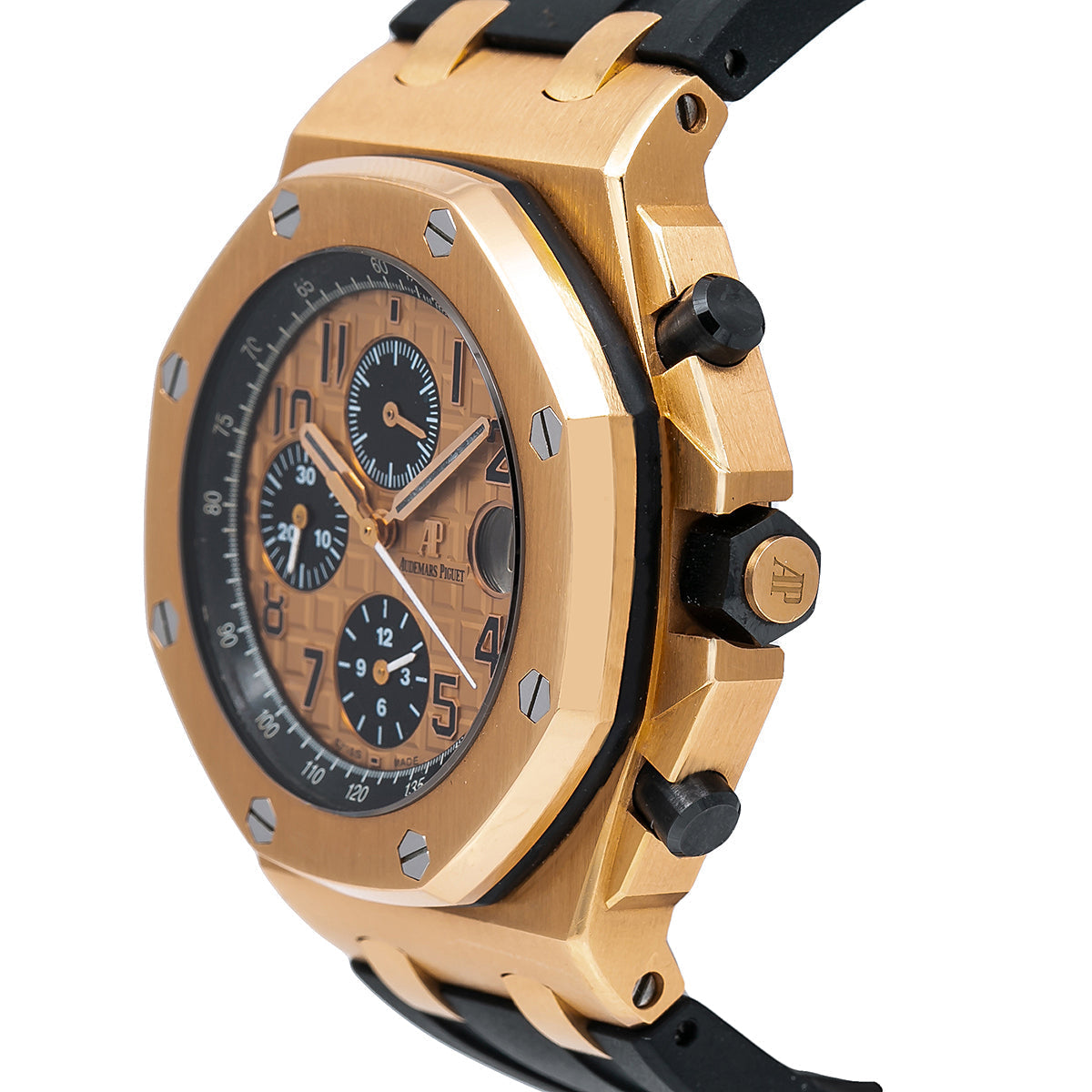 Audemars Piguet Royal Oak Offshore Chronograph Rose Gold on Strap 26470OR