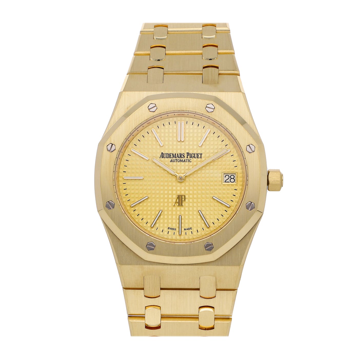 Audemars Piguet Royal Oak Jumbo Extra Thing Yellow Gold Champagne 15202BA