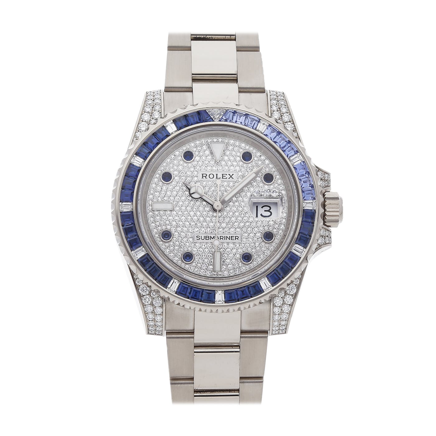 Rolex Submariner White Gold Factory Diamonds and Sapphire Diamond Dial 116659SABR