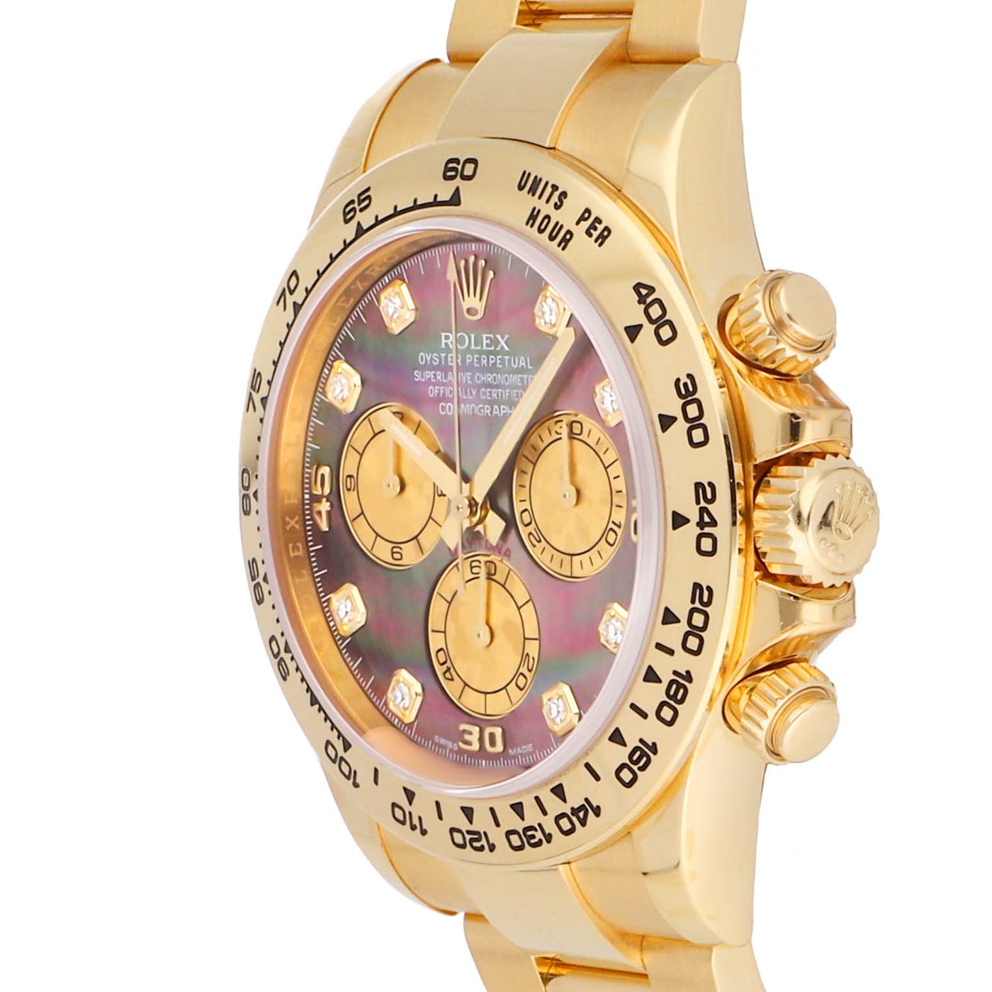 Rolex Daytona Yellow Gold Tahitian MOP Diamond 116508