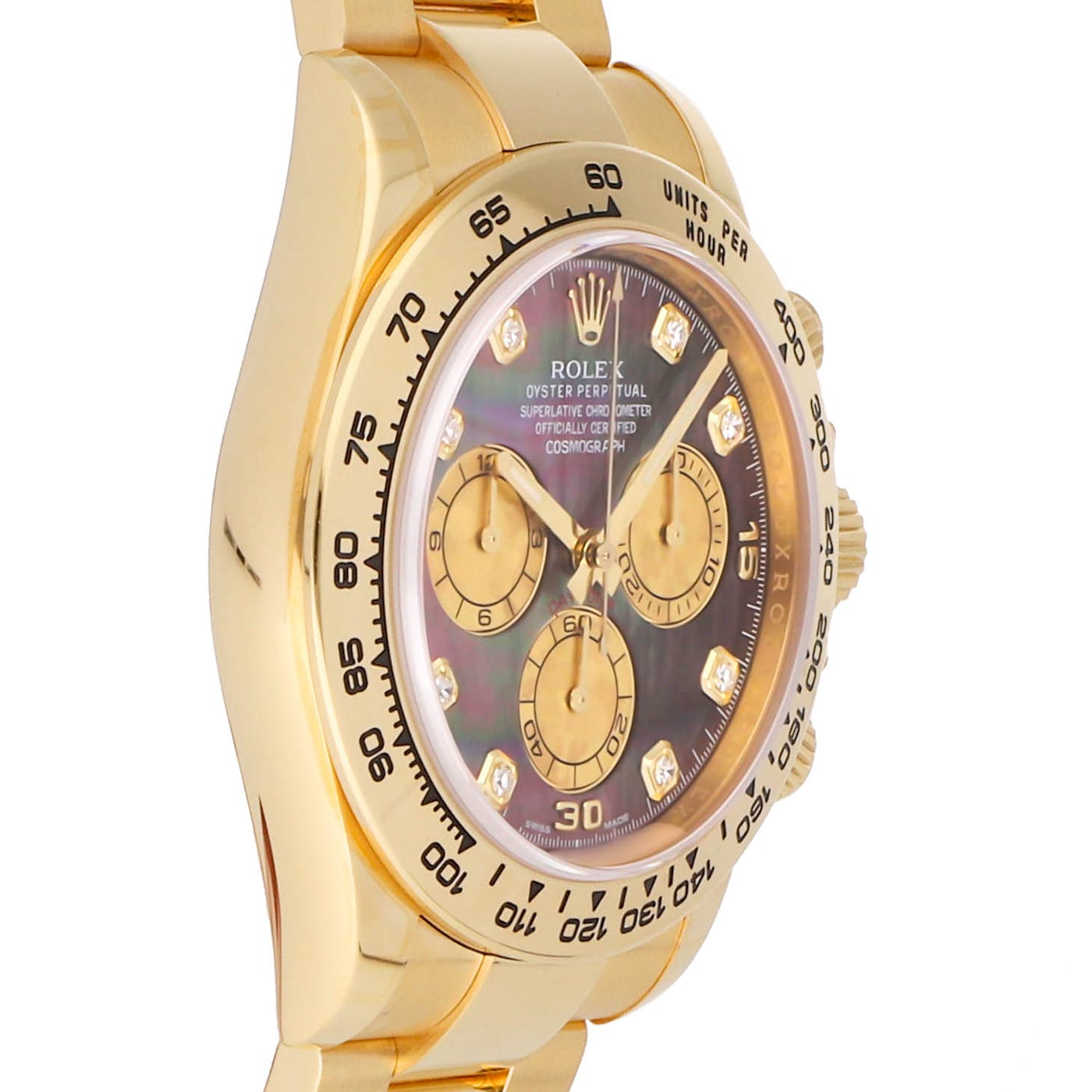 Rolex Daytona Yellow Gold Tahitian MOP Diamond 116508