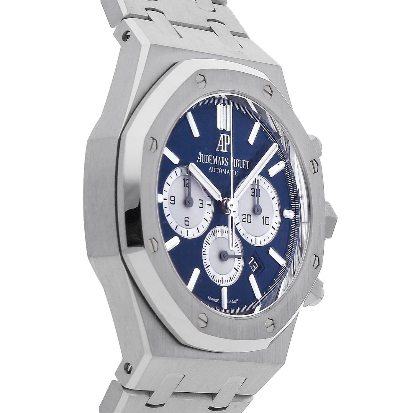 Audemars Piguet Royal Oak Chronograph Blue 26331ST - Clock Concierge
