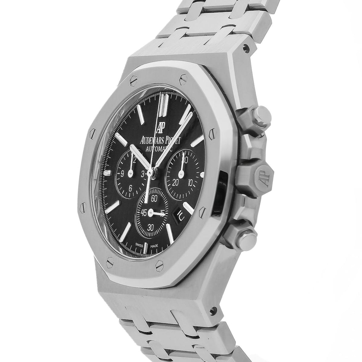 Audemars Piguet Royal Oak Chronograph Stainless Steel Black 26320ST - Clock Concierge