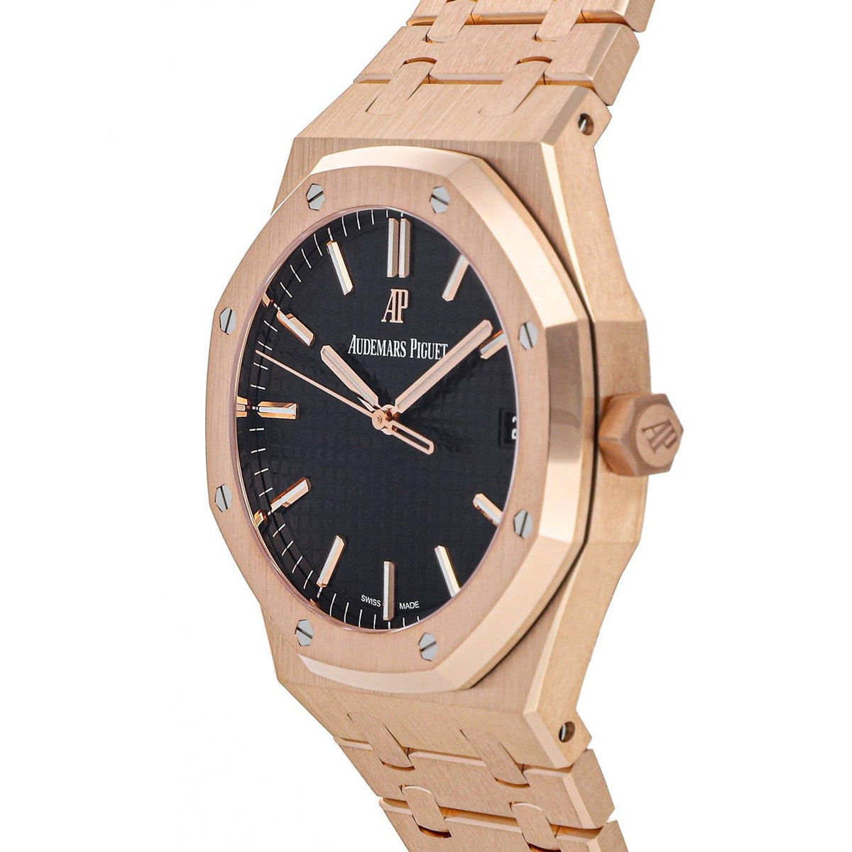 Audemars Piguet Royal Oak Rose Gold 41mm 15500OR - Clock Concierge