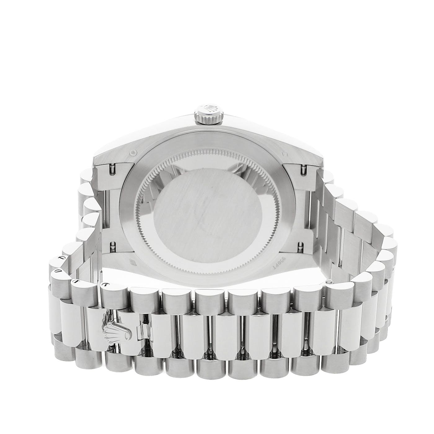 Rolex Day Date Arabic Dial Platinum 228206 - Clock Concierge