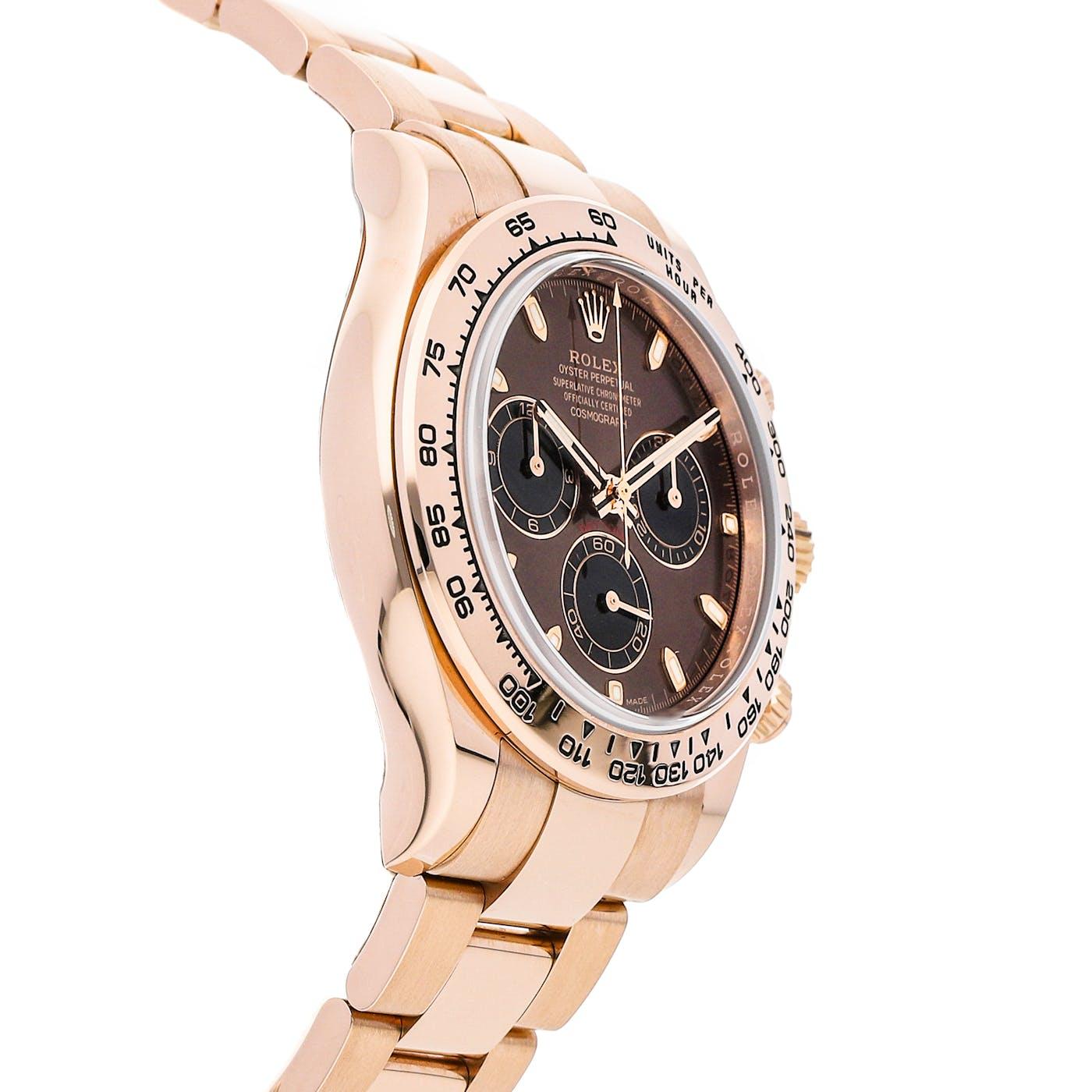 Rolex Daytona Rose Gold Chocolate 116505 - Clock Concierge