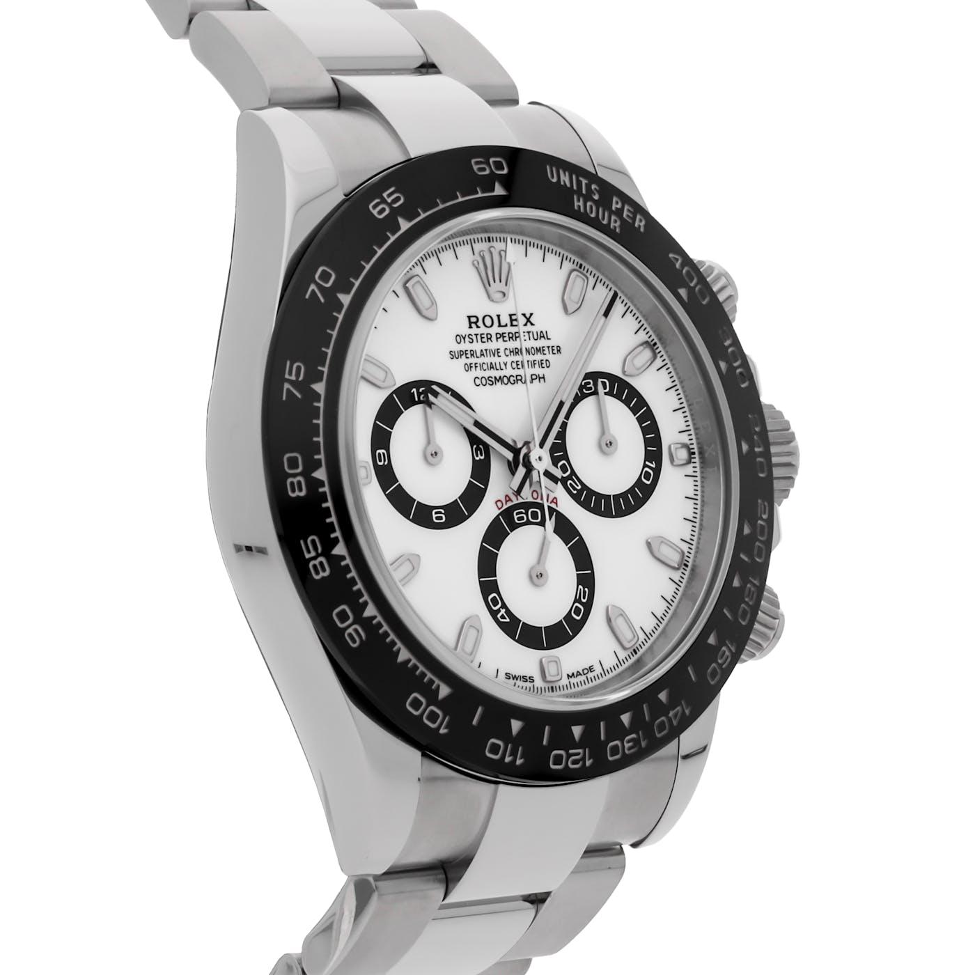 Rolex Daytona Stainless Steel Ceramic White "Panda" 116500LN - Clock Concierge