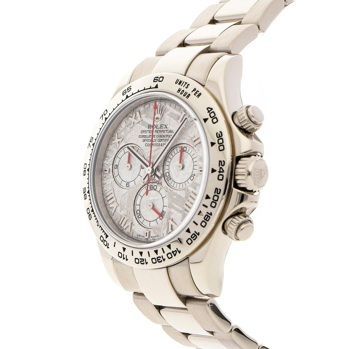 Rolex Daytona White Gold Meteorite 116509 - Clock Concierge