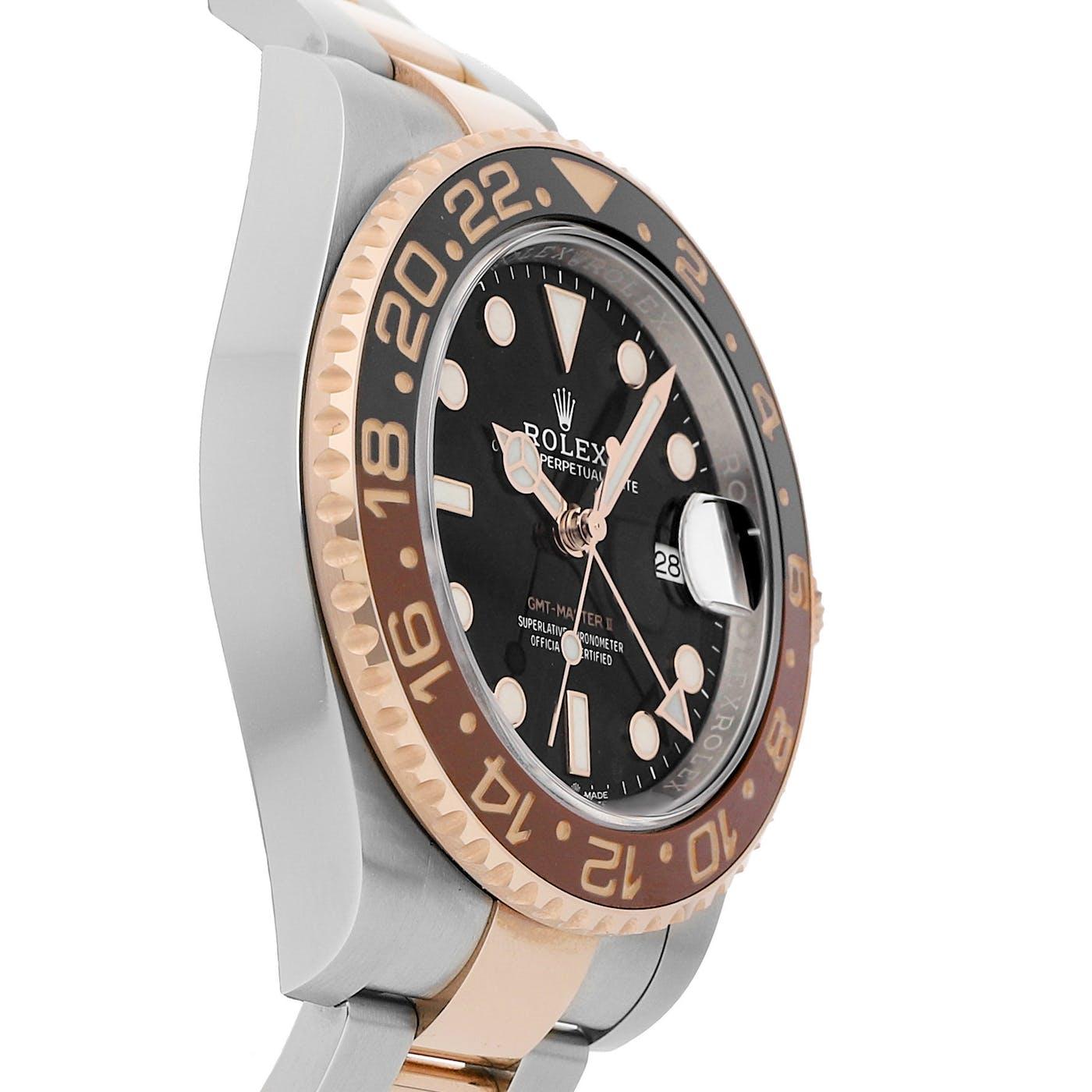Rolex GMT Master 2 Stainless and Rose Gold "Root Beer" 126711CHNR - Clock Concierge