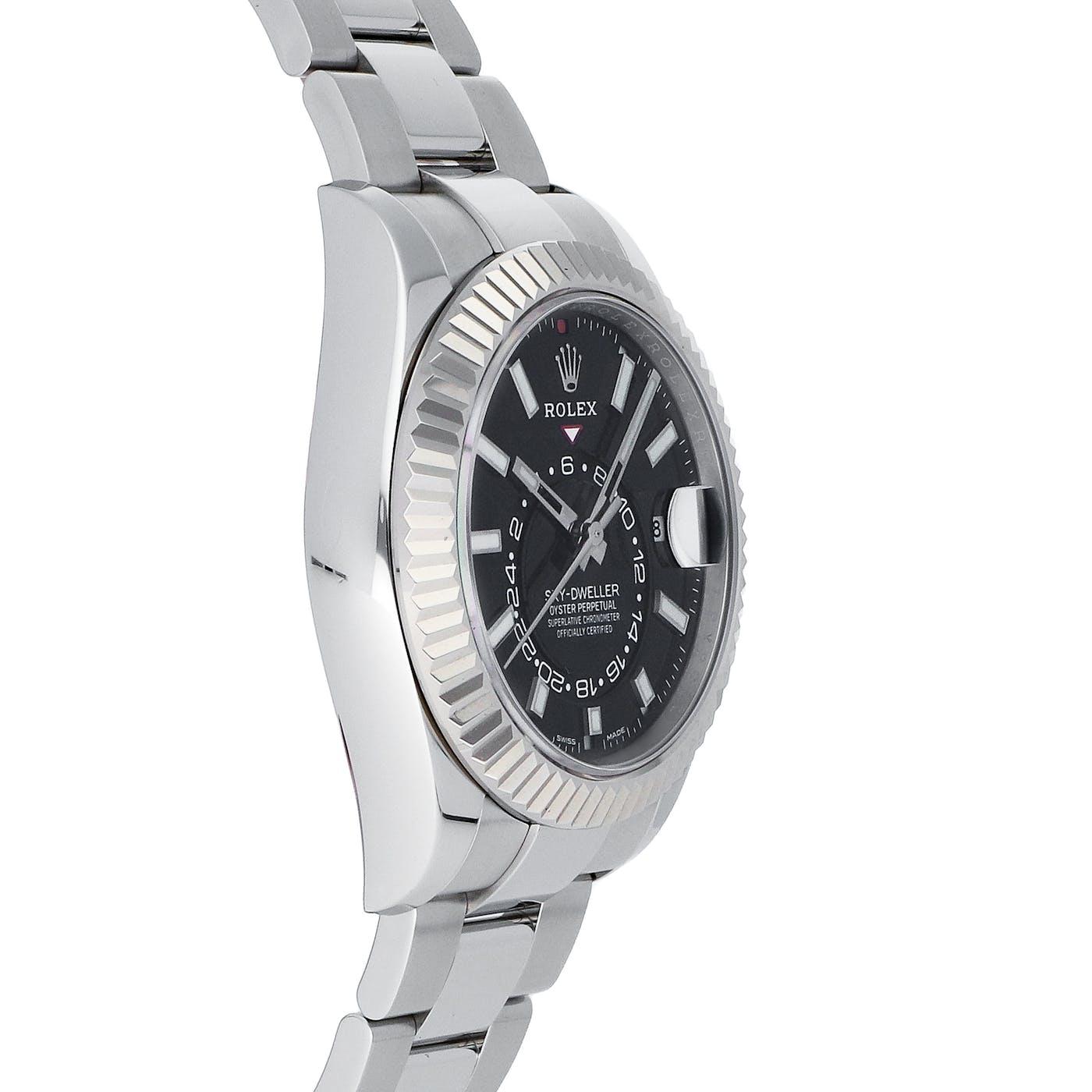 Rolex Skydweller Stainless Steel Black 326934 - Clock Concierge