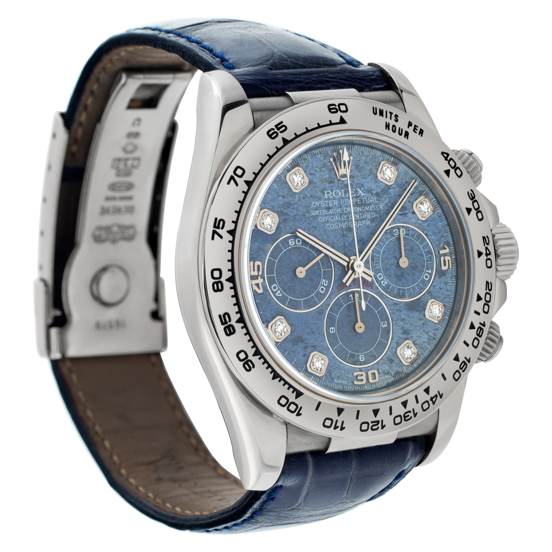 Rolex Daytona White Gold Zenith Sodalite Dial 16519