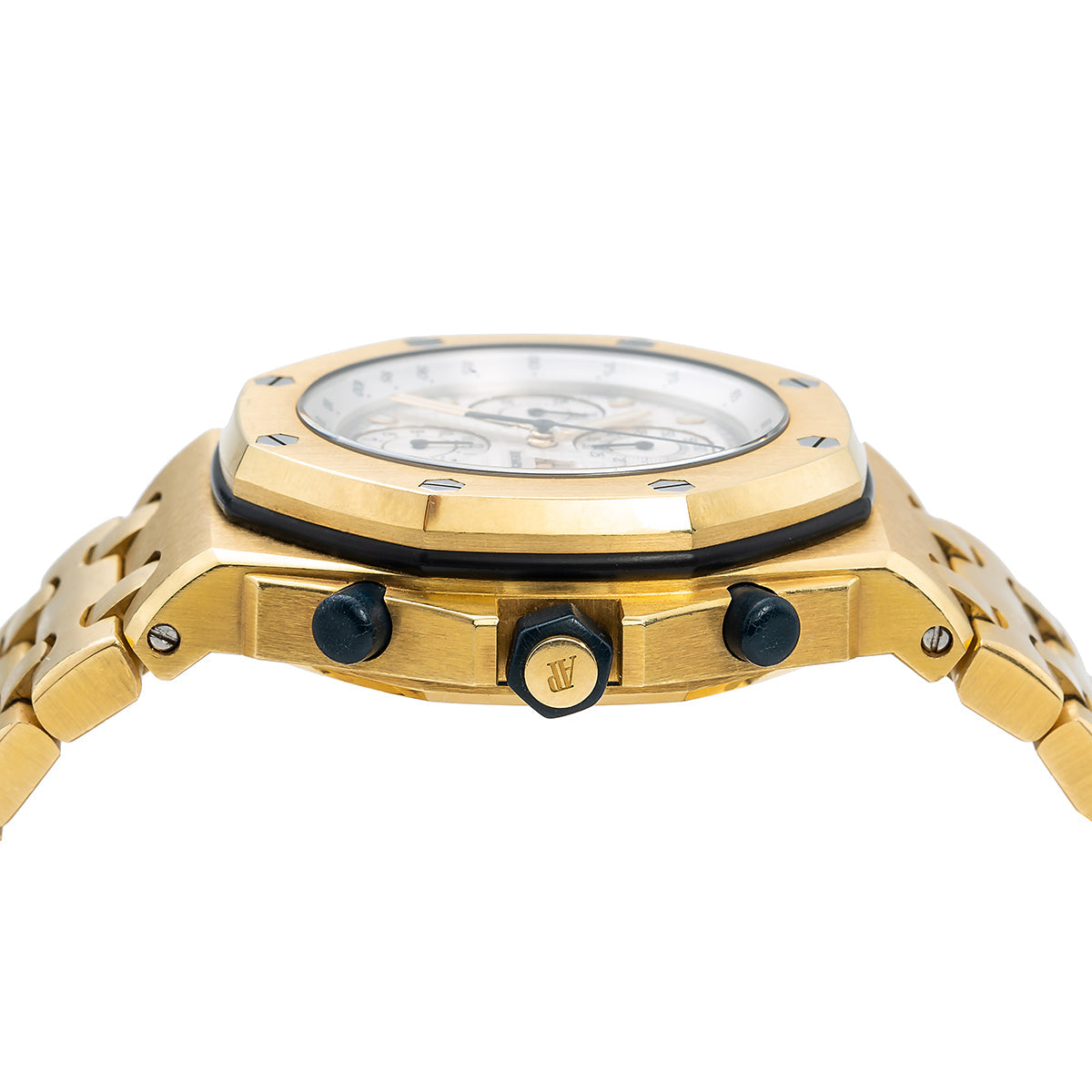 Audemars Piguet Royal Oak Offshore Yellow Gold White Dial 25721BA