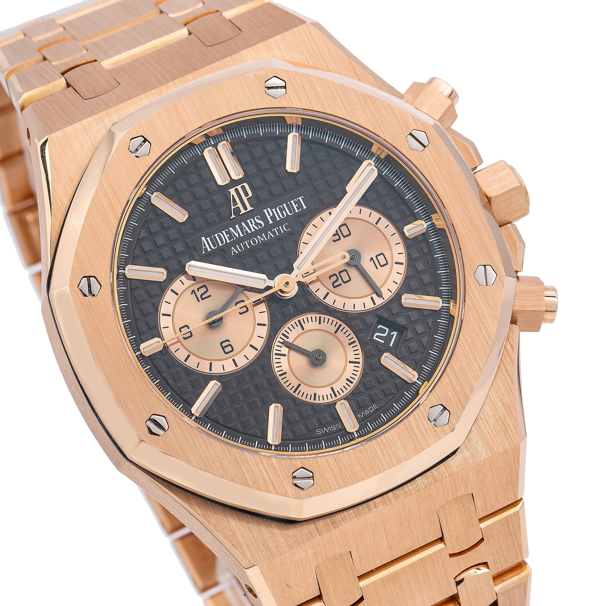 Audemars Piguet Royal Oak Chronograph Rose Gold Chocolate Dial 41mm 26331OR
