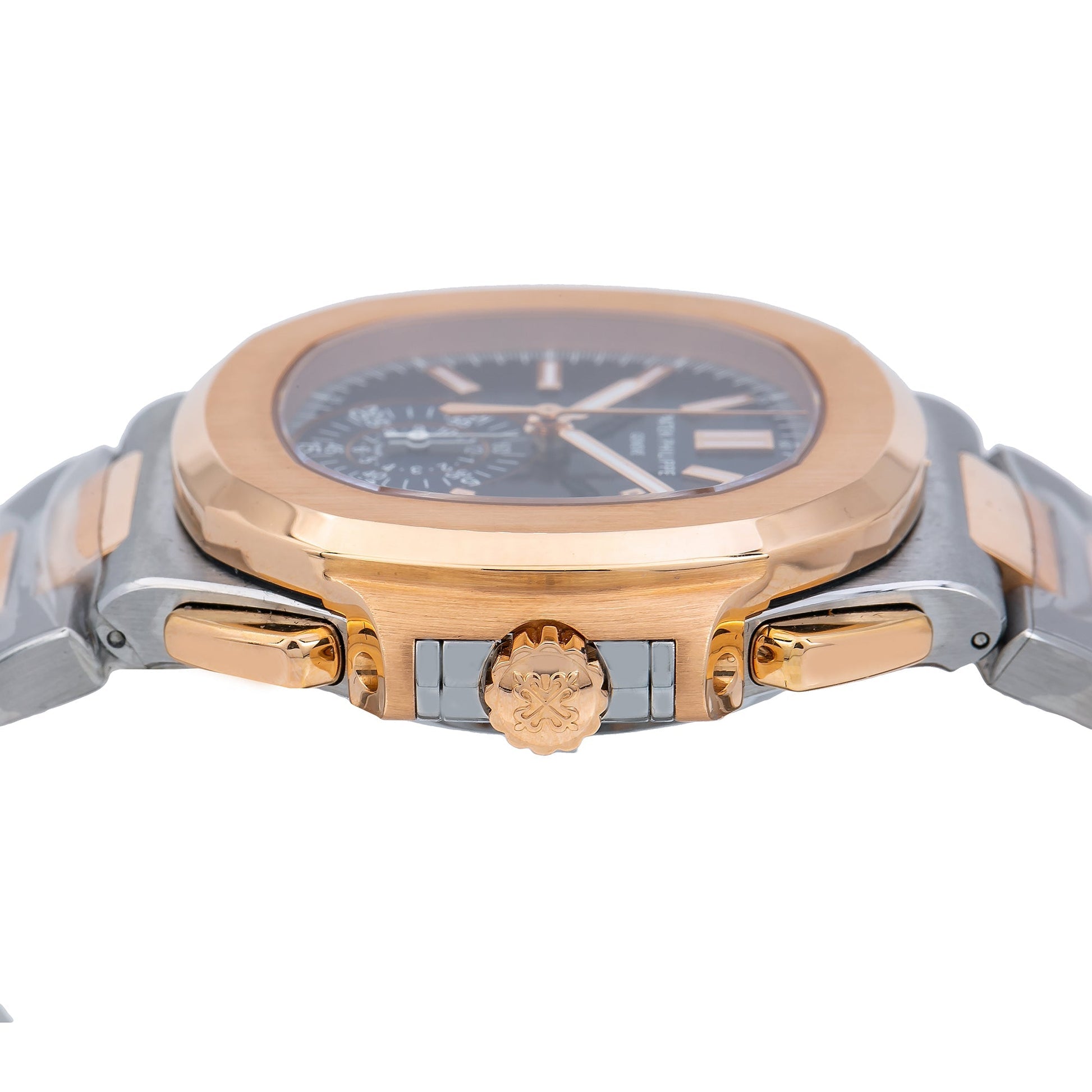 Patek Philippe Nautilus Stainless Steel and Rose Gold 40mm Blue 5980/1AR