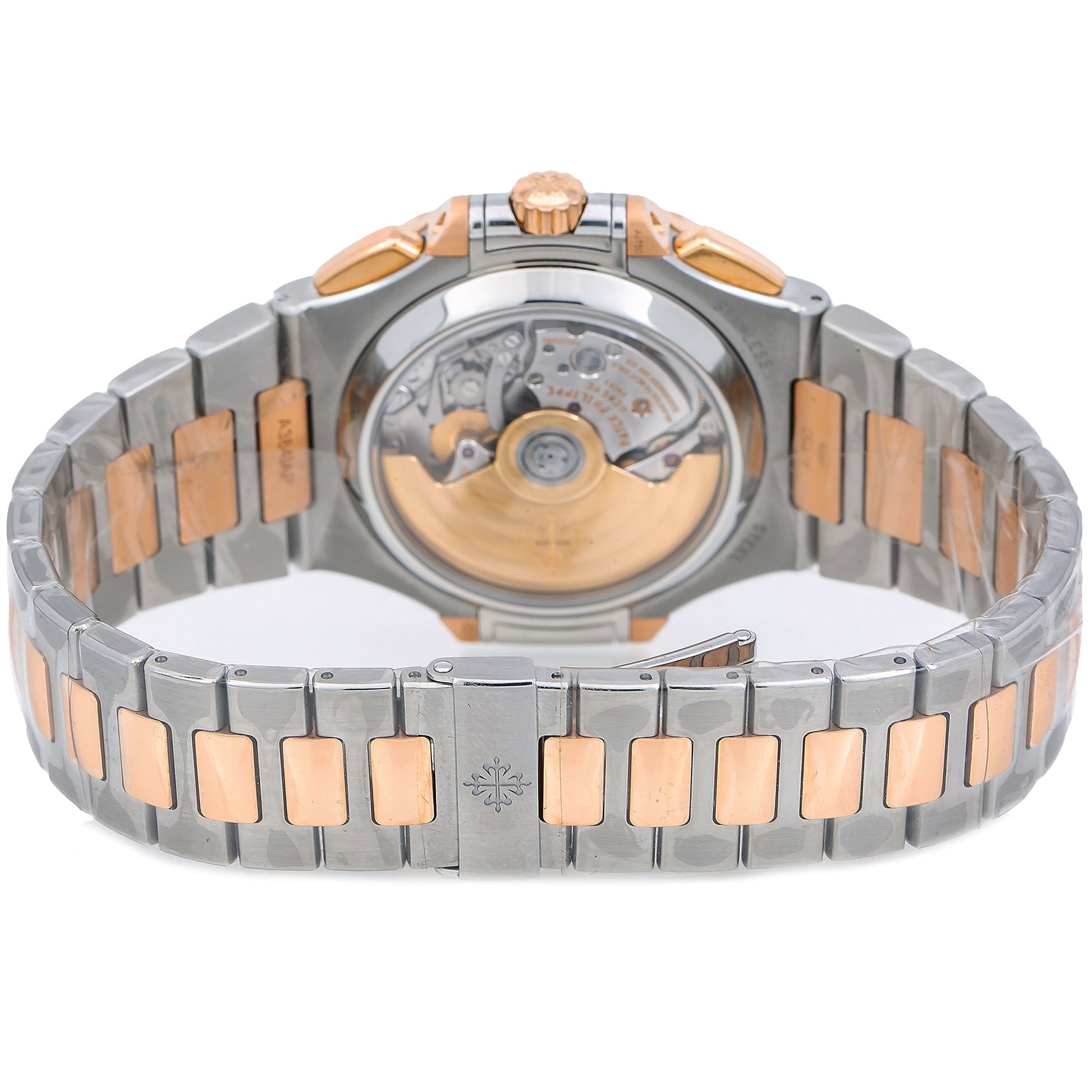 Patek Philippe Nautilus Stainless Steel and Rose Gold 40mm Blue 5980/1AR