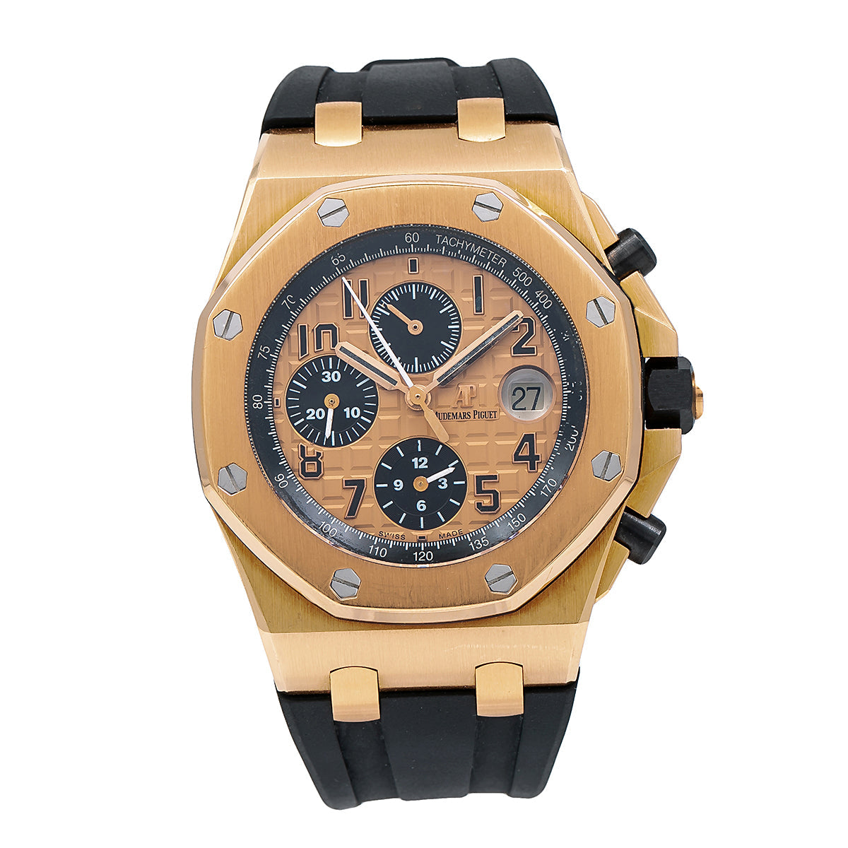 Audemars Piguet Royal Oak Offshore Chronograph Rose Gold on Strap 26470OR