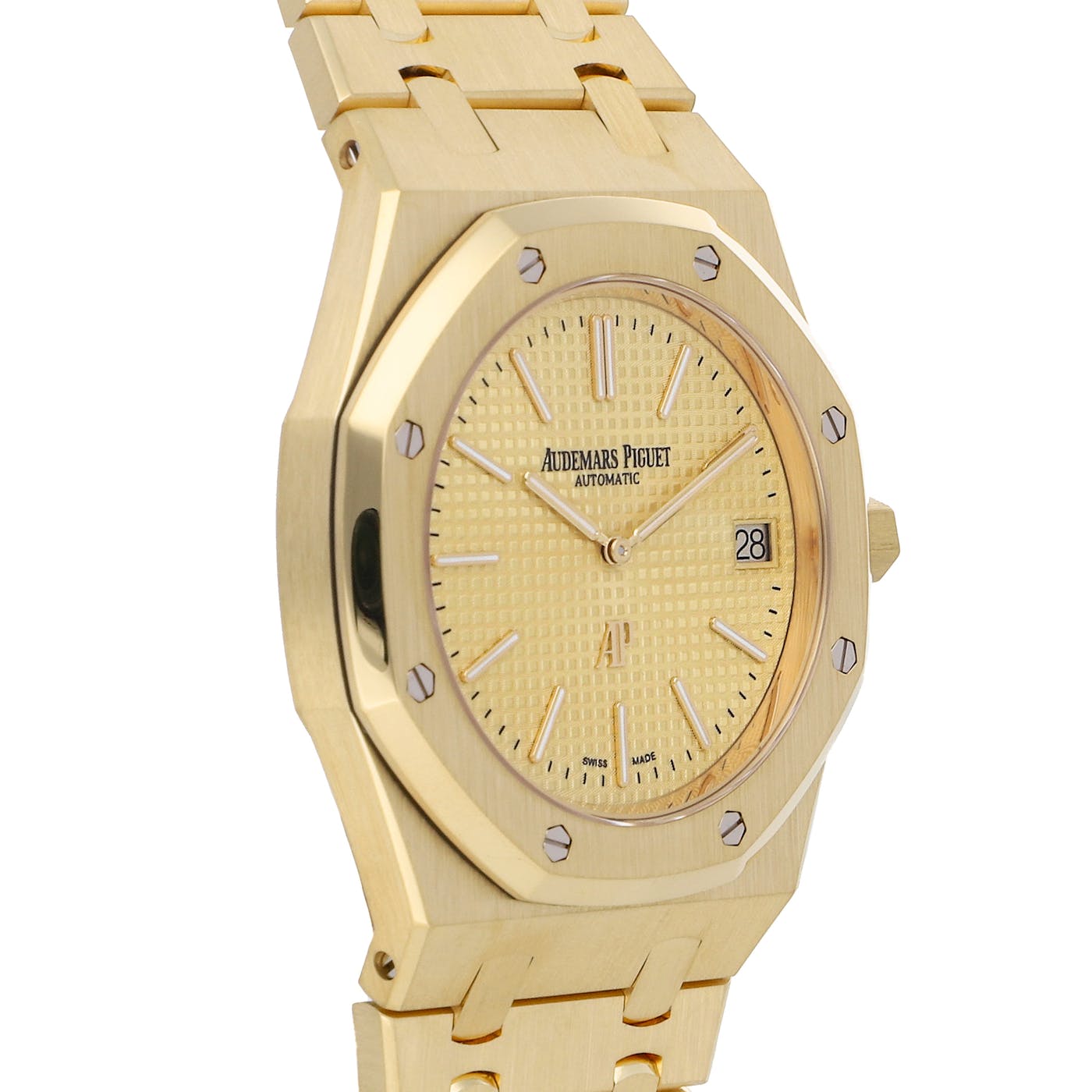Audemars Piguet Royal Oak Jumbo Extra Thing Yellow Gold Champagne 15202BA