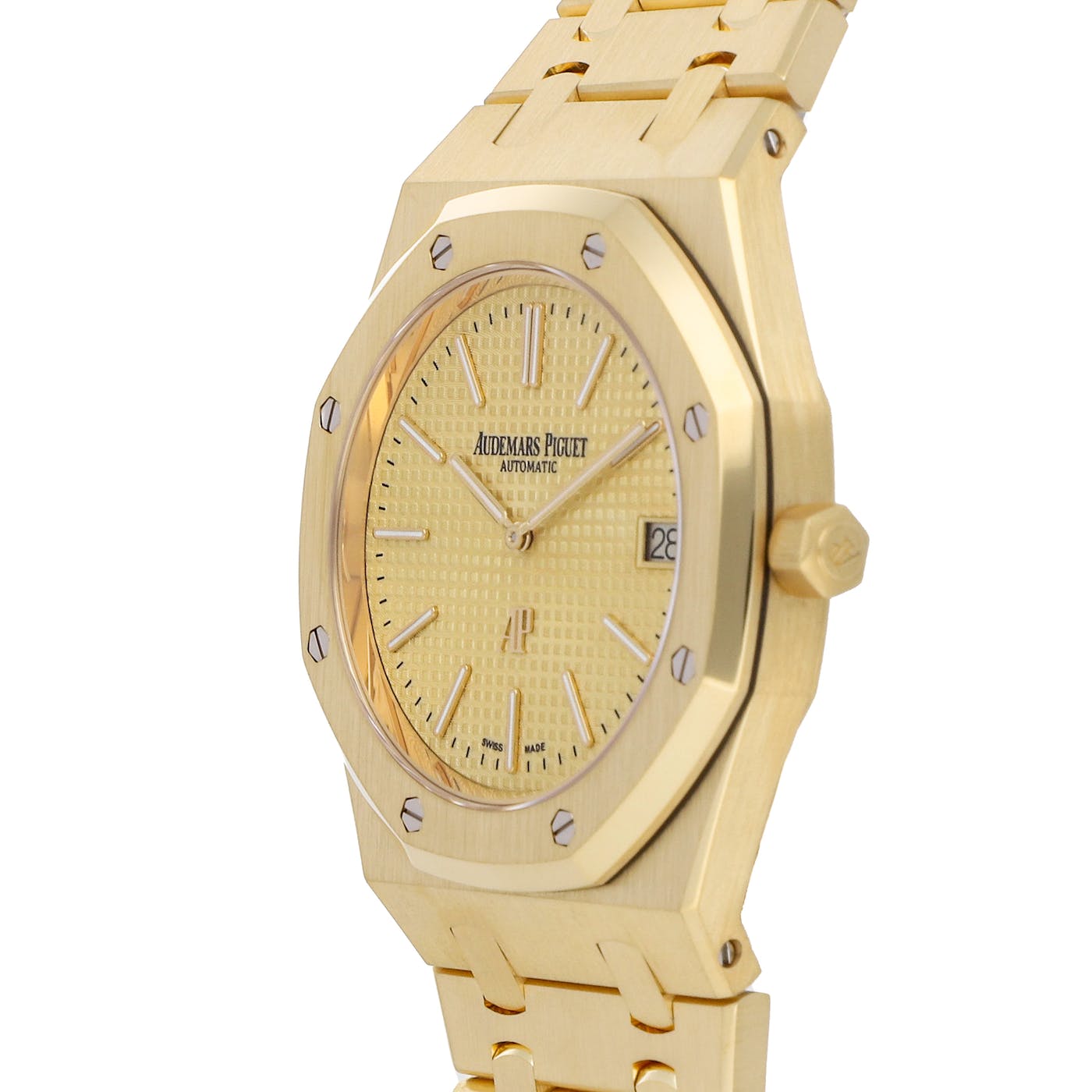 Audemars Piguet Royal Oak Jumbo Extra Thing Yellow Gold Champagne 15202BA