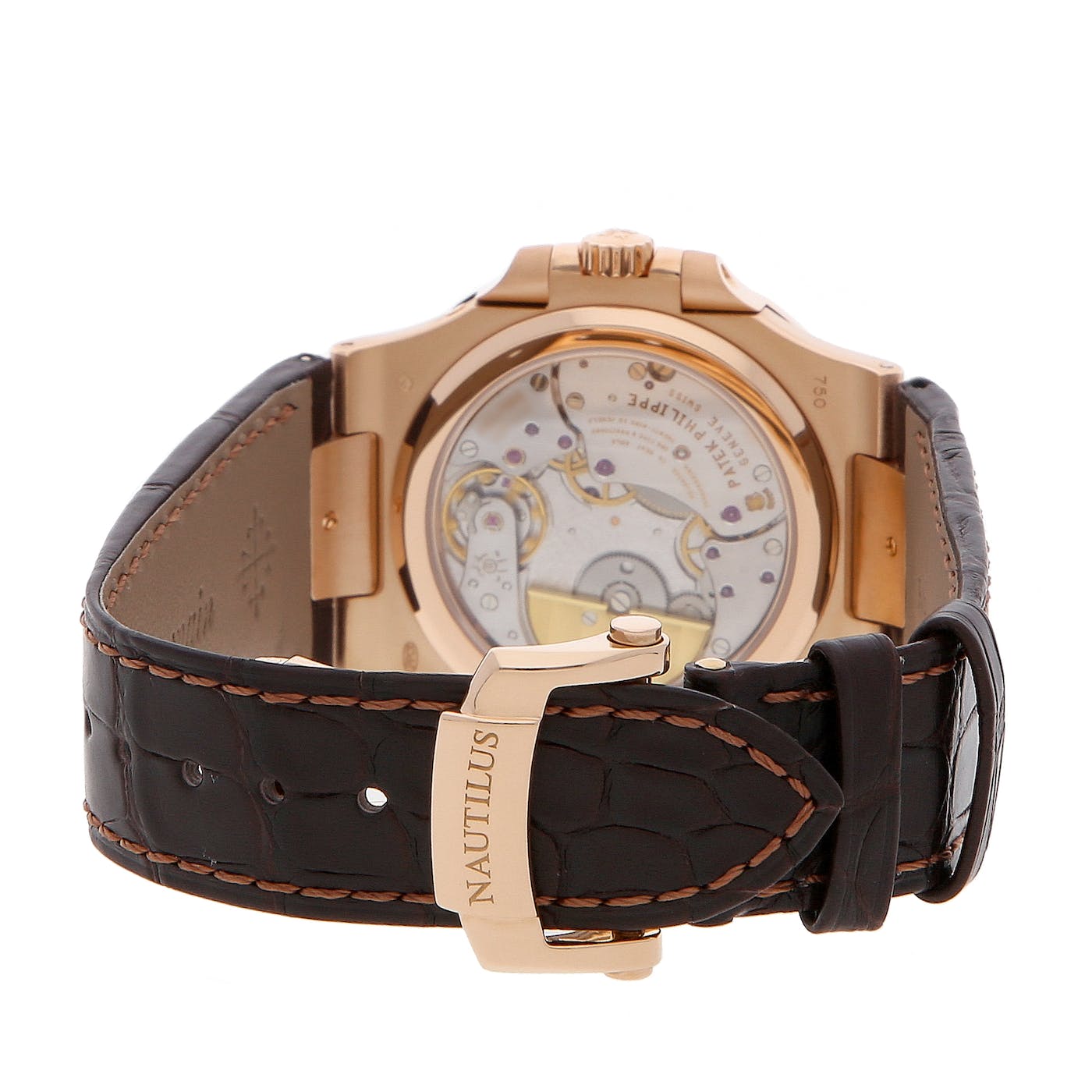 Patek Philippe Nautilus Rose Gold on Leather Strap 5712R