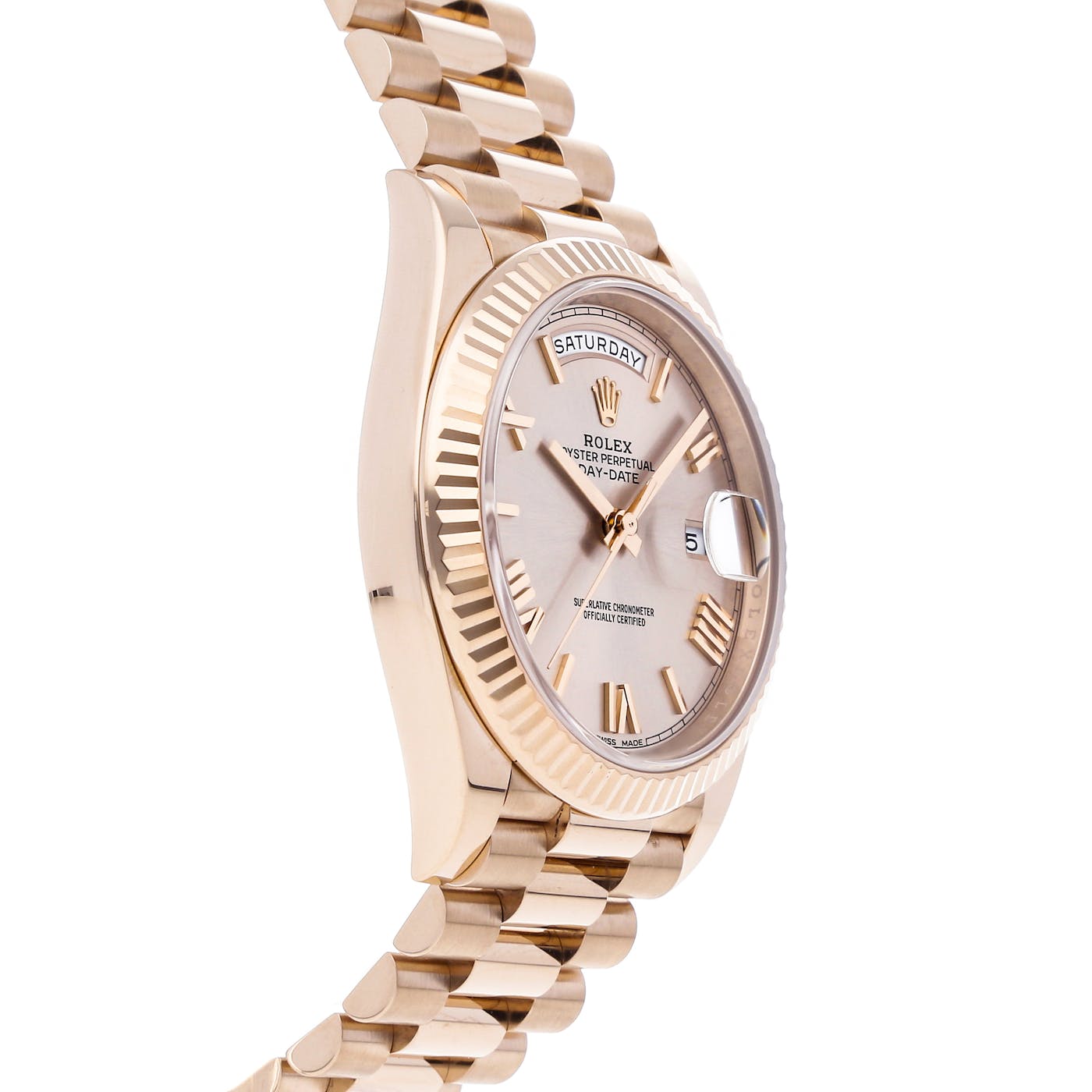 Rolex Day Date 40 Rose Gold Sundust Roman 228235