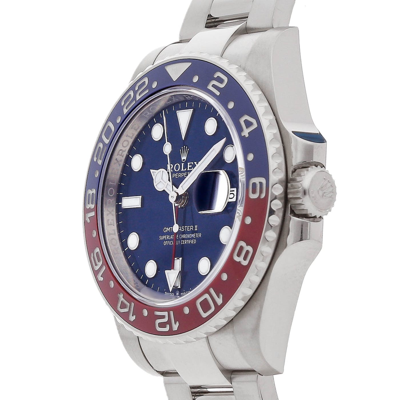 Rolex GMT Master 2 White Gold Pepsi Blue Dial 116719