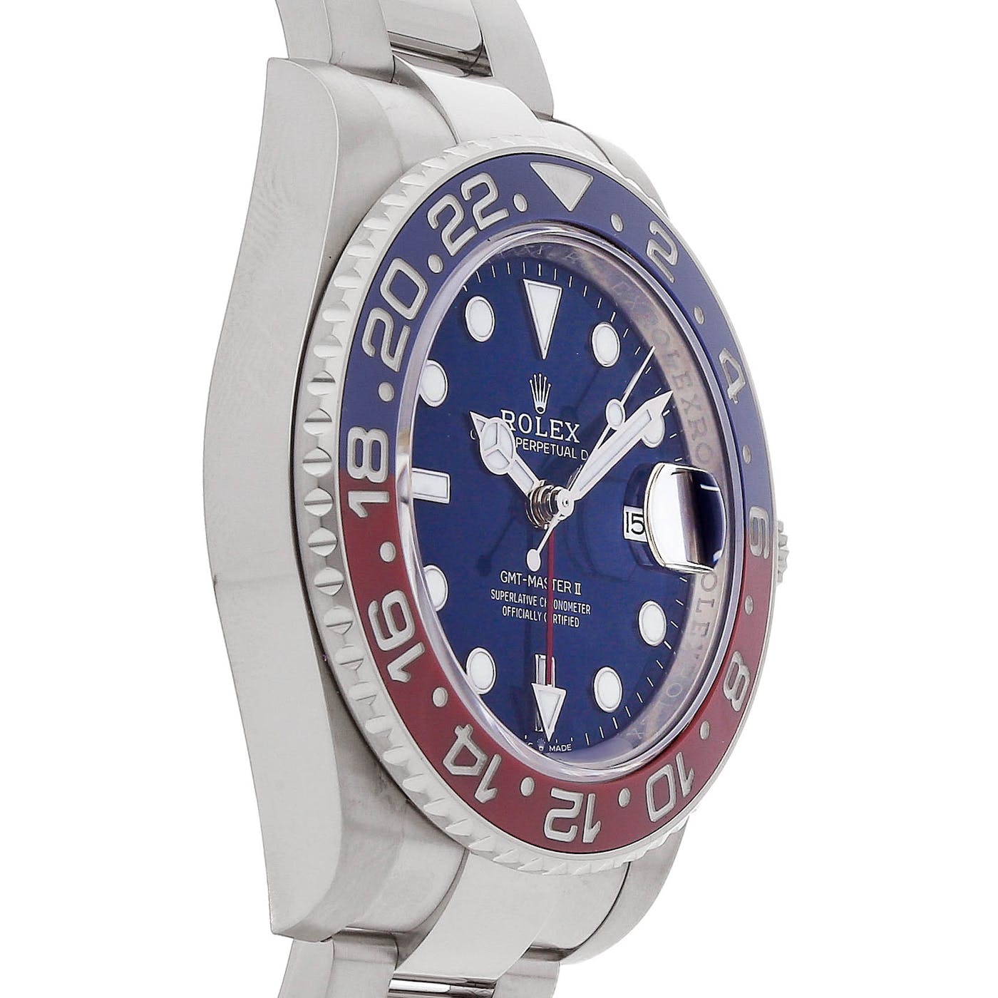 Rolex GMT Master 2 White Gold Pepsi Blue Dial 116719