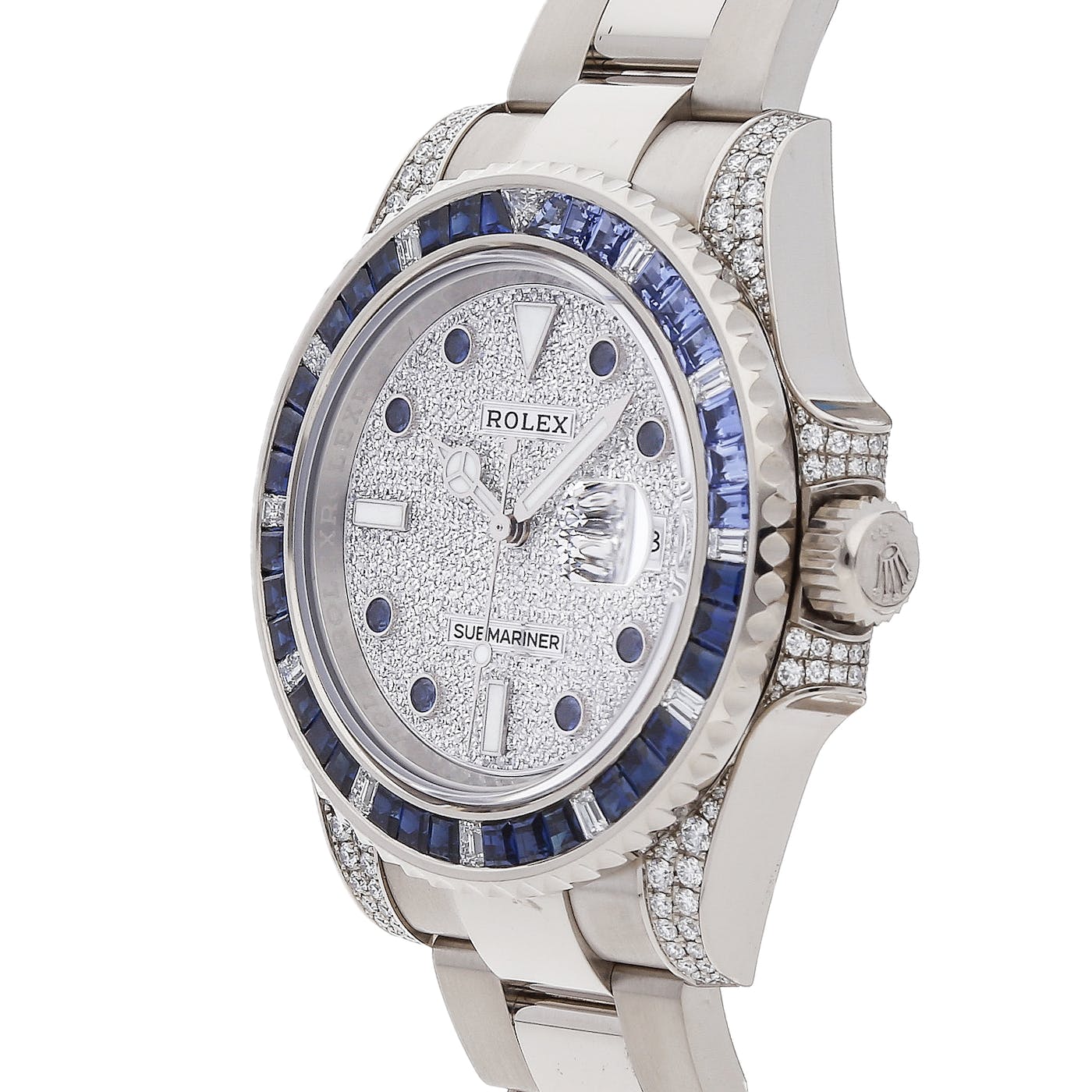 Rolex Submariner White Gold Factory Diamonds and Sapphire Diamond Dial 116659SABR