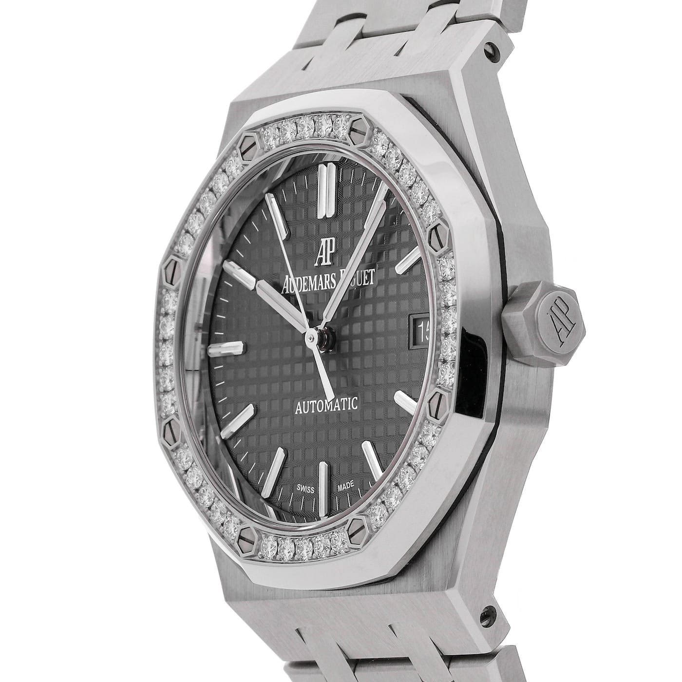 Audemars Piguet Royal Oak Stainless Steel with Factory Diamond Bezel 15451ST