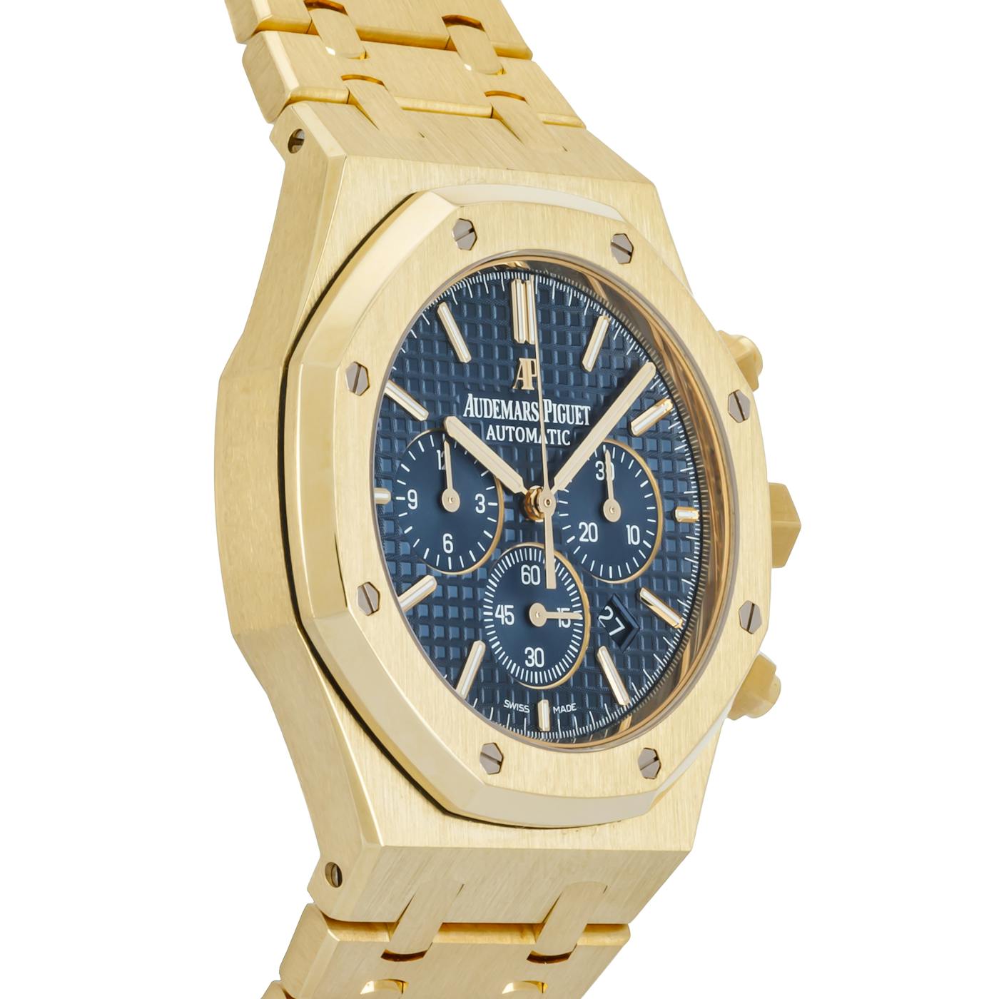 Audemars Piguet Royal Oak Chrono Yellow Gold Blue 26320BA