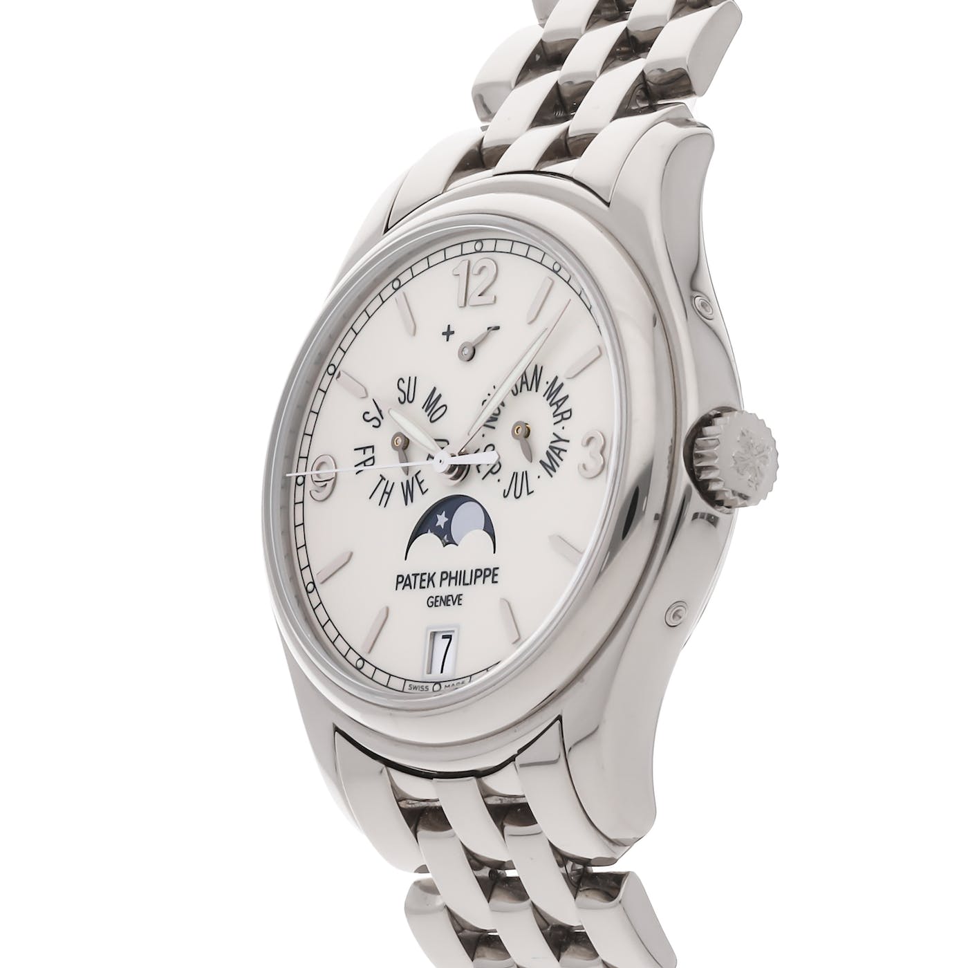 Patek Philippe Complications Calendar Moon Phase 39mm White Gold 5146/1G