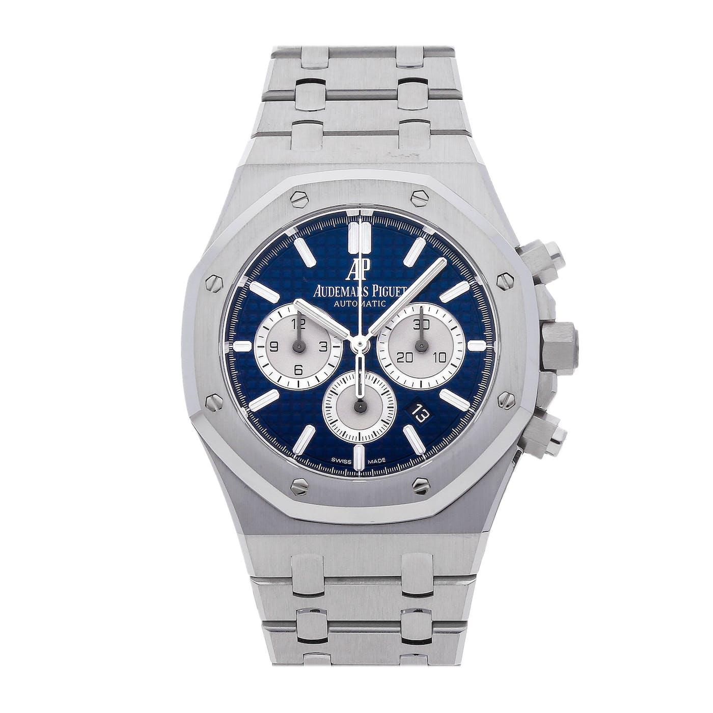Audemars Piguet Royal Oak Chronograph Blue 26331ST - Clock Concierge