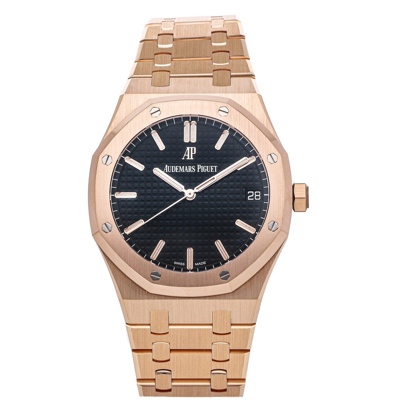 Audemars Piguet Royal Oak Rose Gold 41mm 15500OR - Clock Concierge