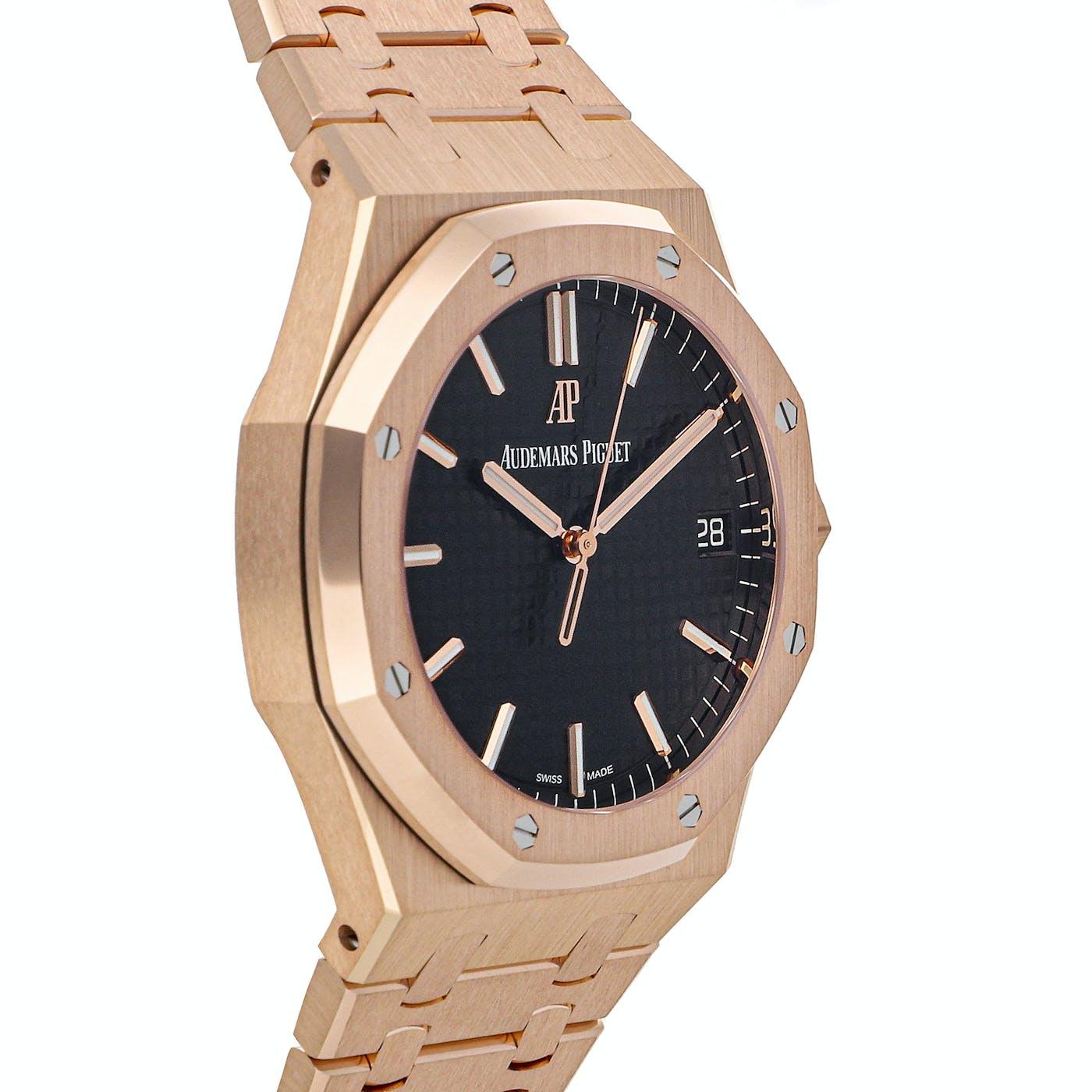 Audemars Piguet Royal Oak Rose Gold 41mm 15500OR - Clock Concierge