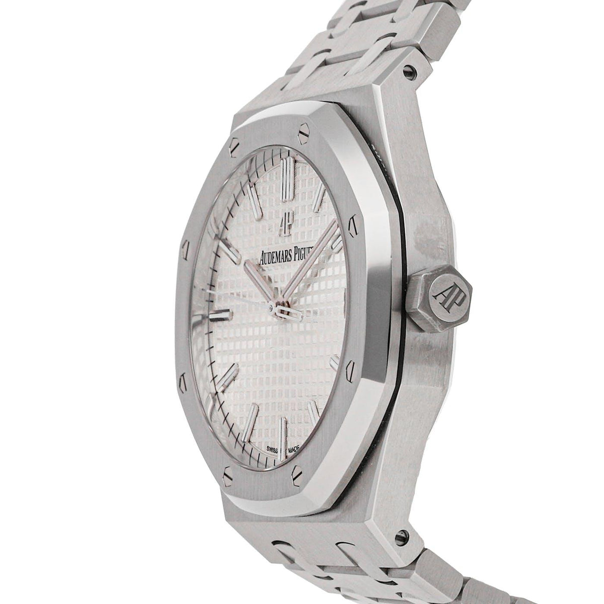 Audemars Piguet Royal Oak Stainless Steel White 15500ST - Clock Concierge