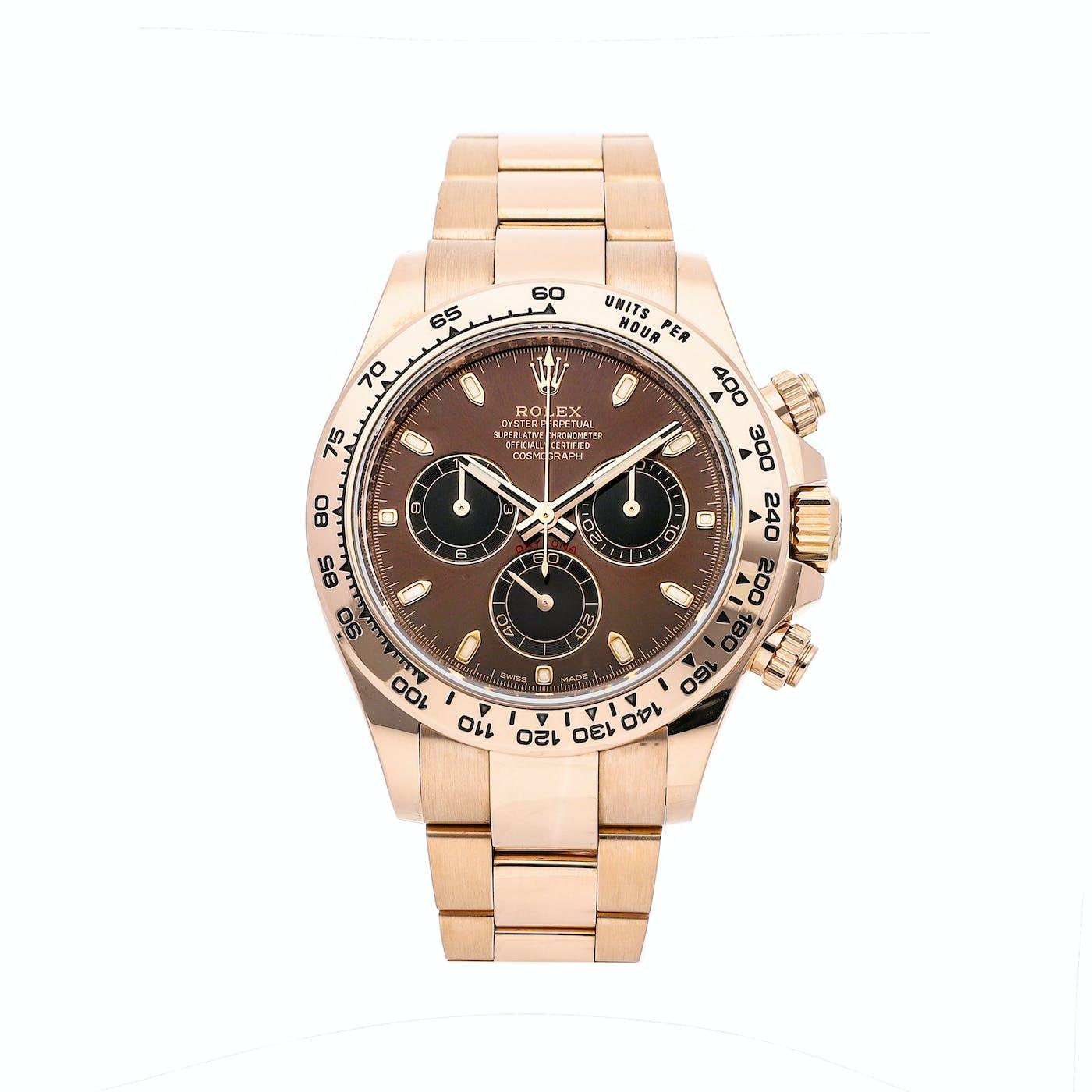 Rolex Daytona Rose Gold Chocolate Dial