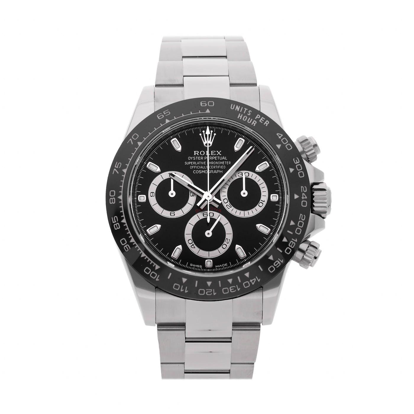 Rolex Daytona Stainless Steel Ceramic Black 116500LN - Clock Concierge