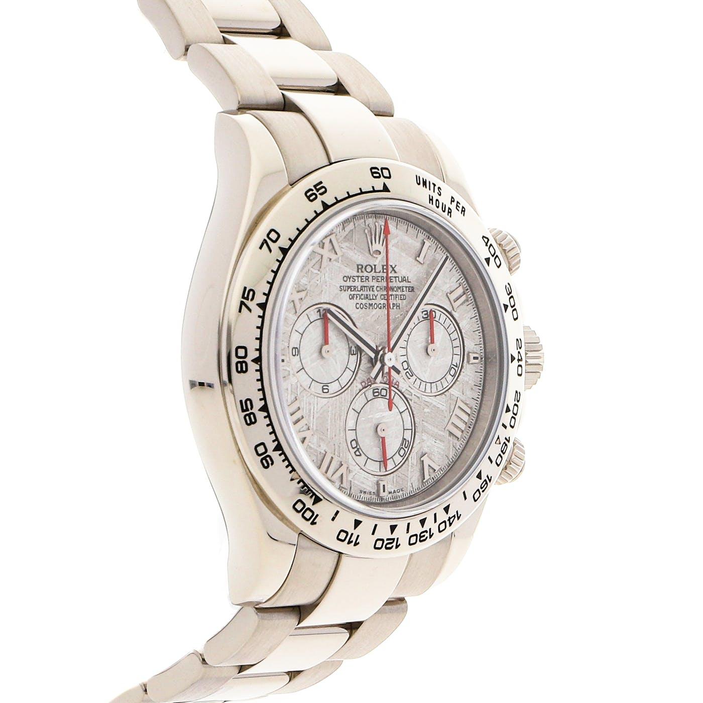 Rolex Daytona White Gold Meteorite 116509 - Clock Concierge