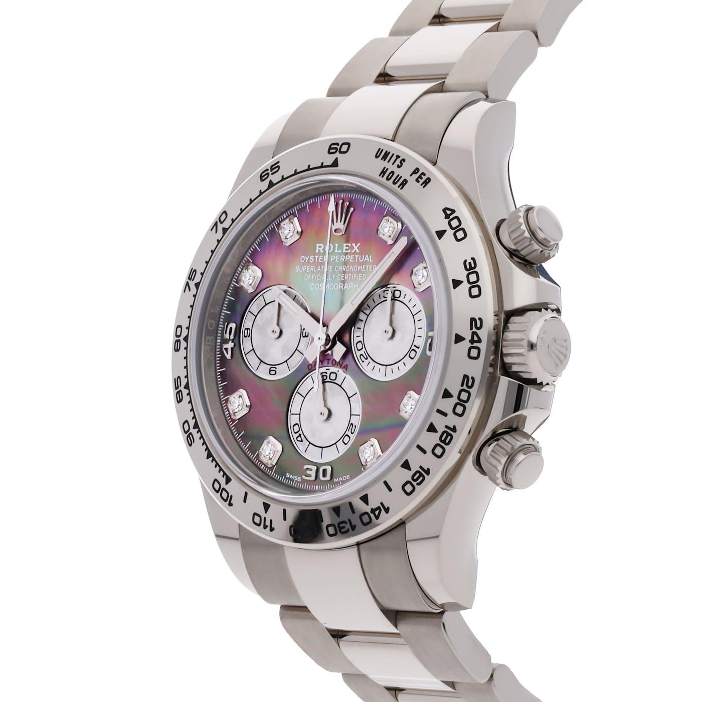 Rolex Daytona White Gold Tahitian MOP 116509 Clock Concierge