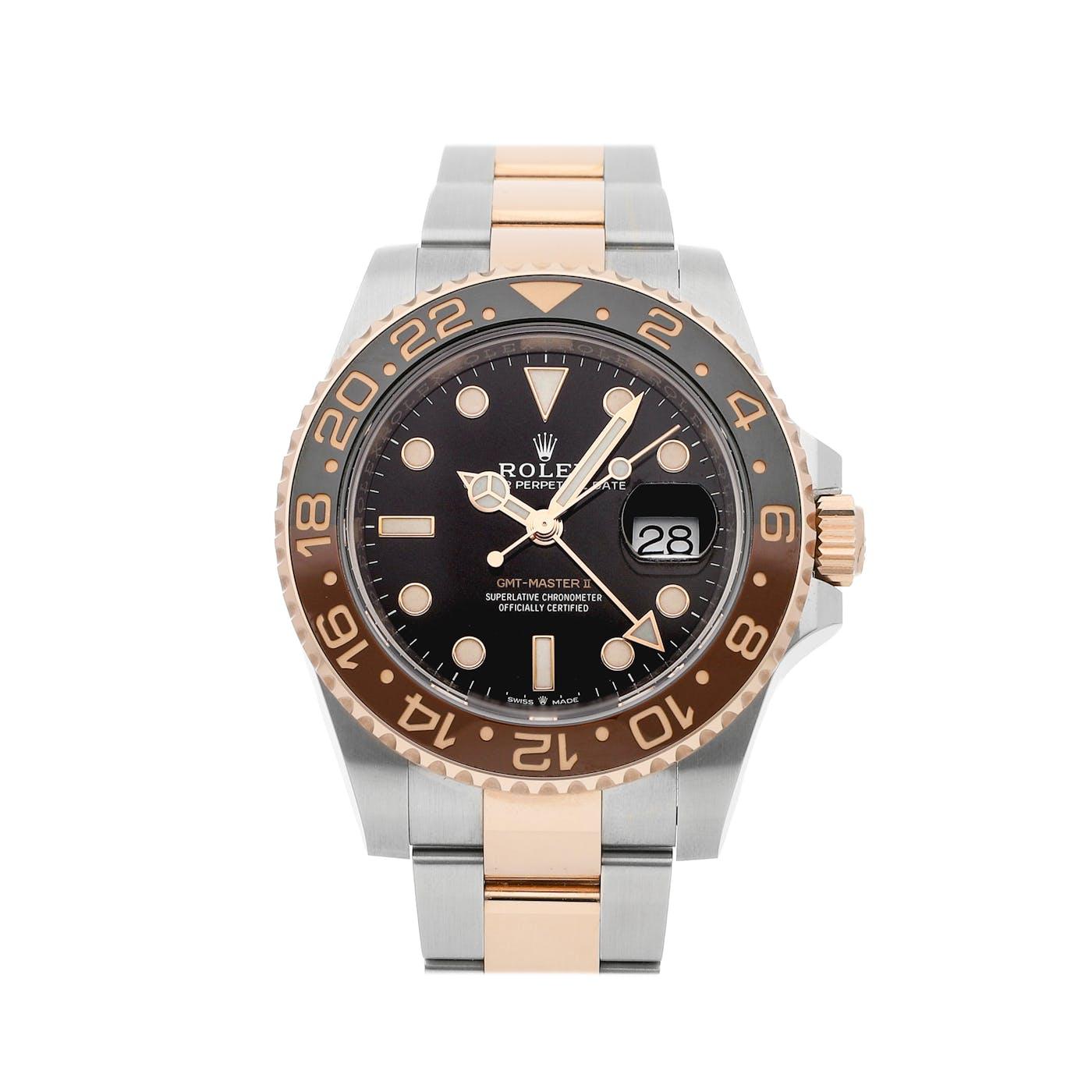 Rolex GMT Master 2 Stainless and Rose Gold "Root Beer" 126711CHNR - Clock Concierge