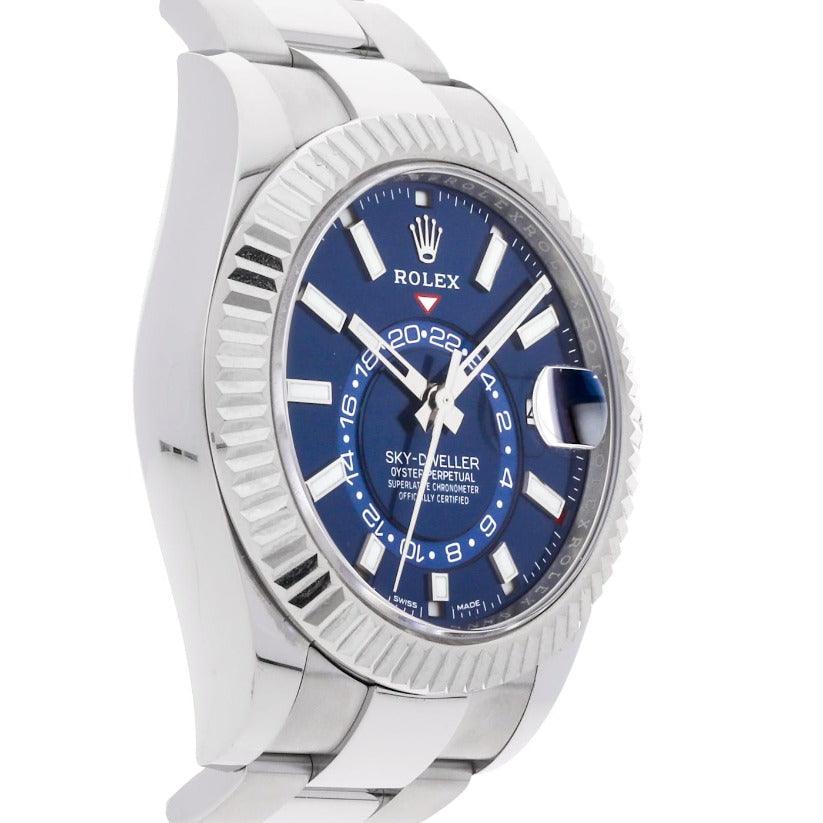 Rolex Sky Dweller Blue Dial 326934 - Clock Concierge