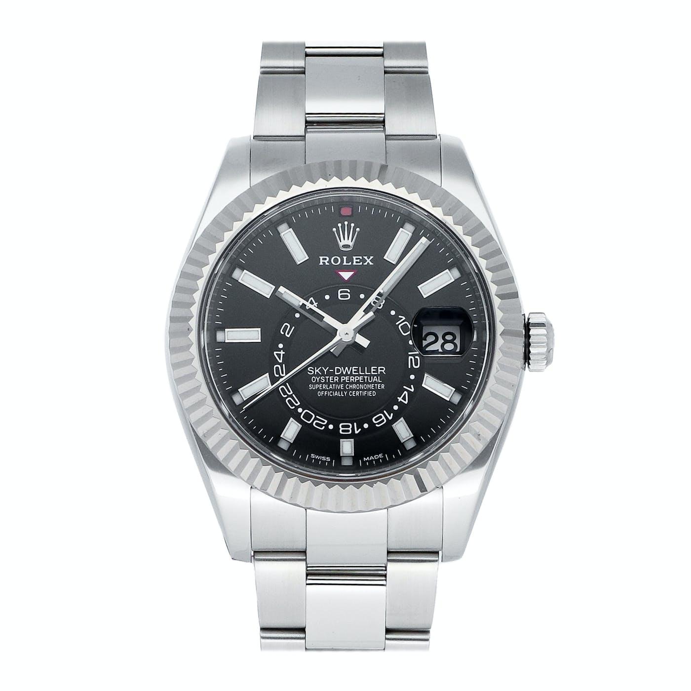 Rolex Skydweller Stainless Steel Black 326934 - Clock Concierge