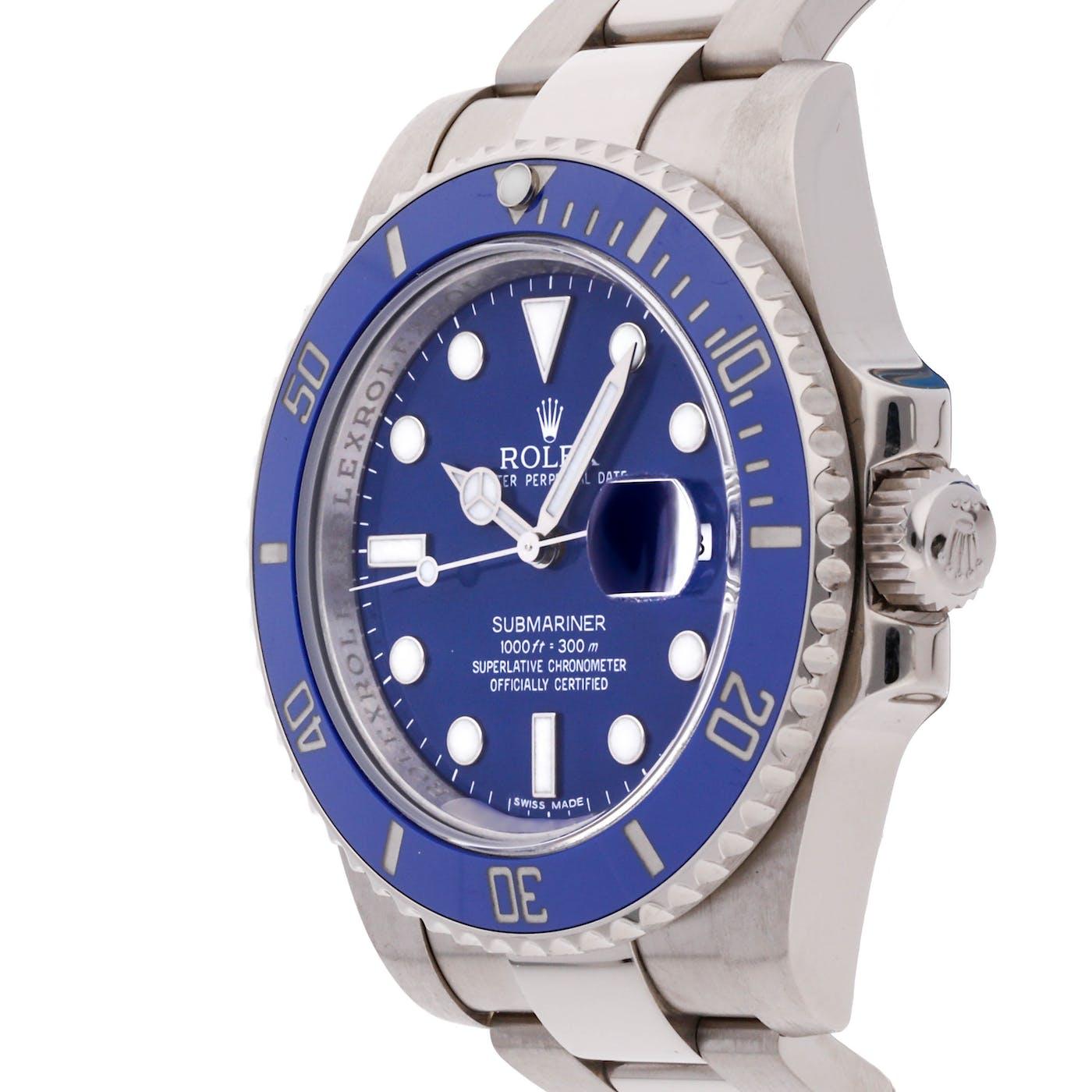 Rolex Submariner Smurf 116619 - Clock Concierge