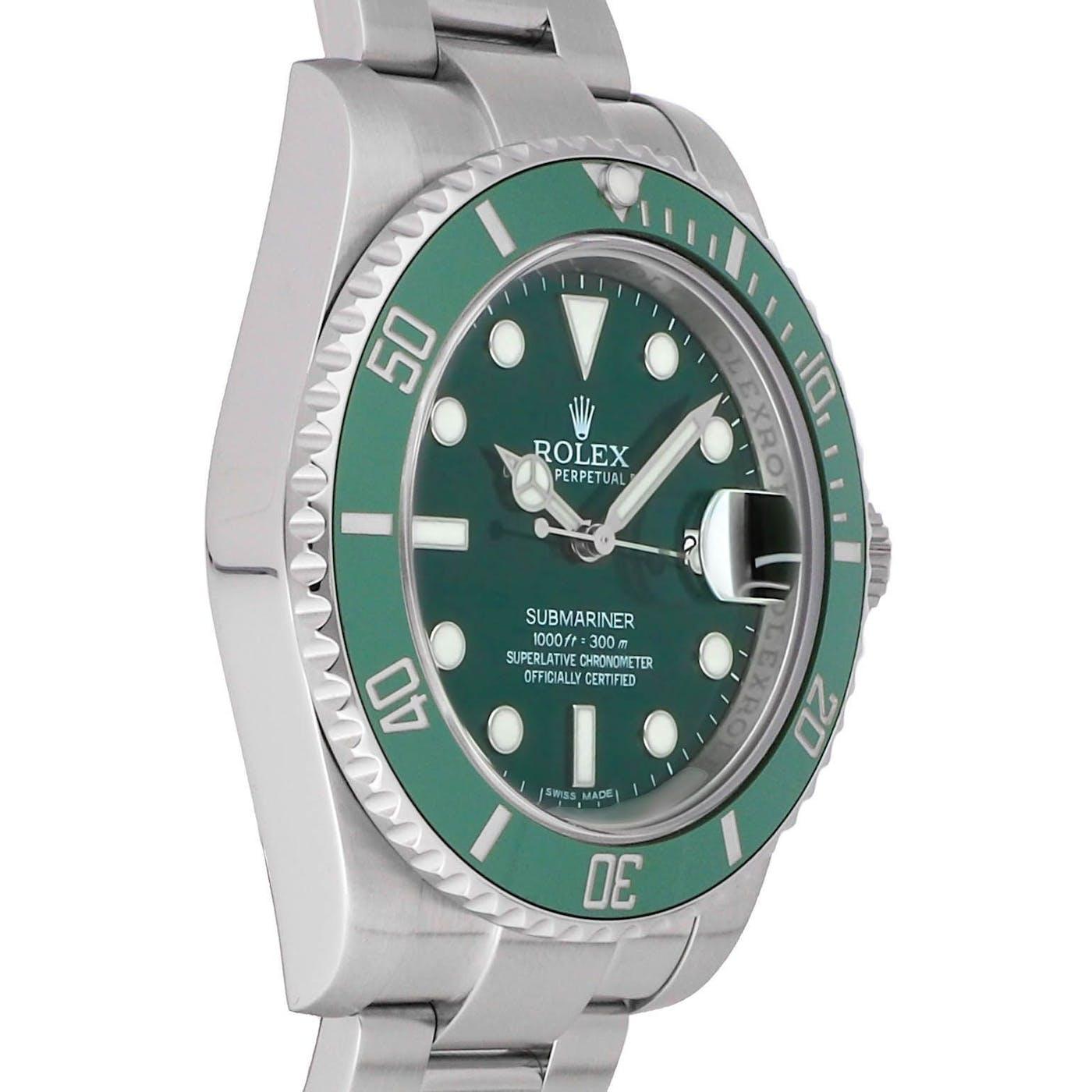 Rolex Submariner Stainless Steel "Hulk" 116610LV - Clock Concierge