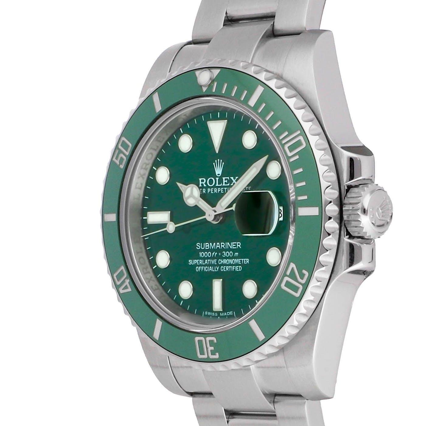 Rolex Submariner Stainless Steel "Hulk" 116610LV - Clock Concierge