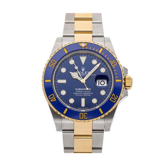 Rolex Submariner Steel and Yellow Gold Blue 126613LB - Clock Concierge