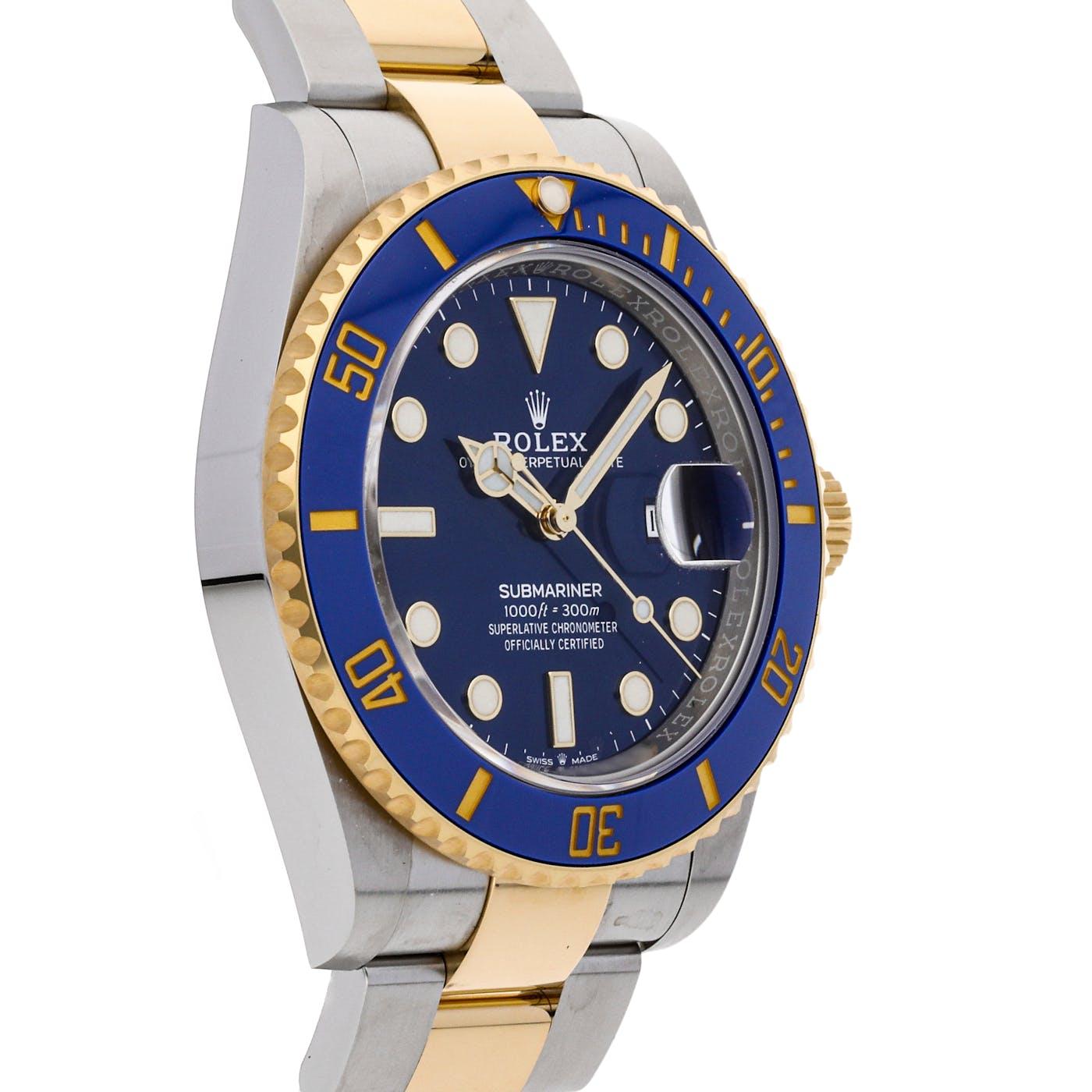 Rolex Submariner Steel and Yellow Gold Blue 126613LB - Clock Concierge