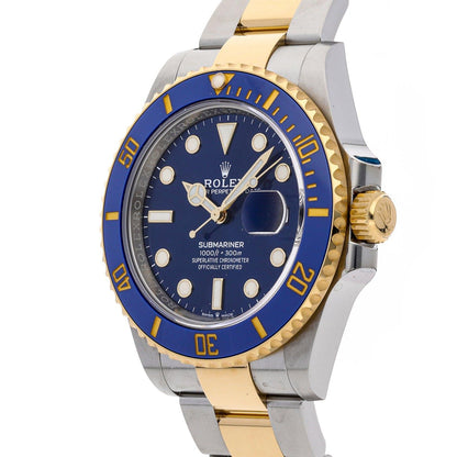 Rolex Submariner Steel and Yellow Gold Blue 126613LB - Clock Concierge