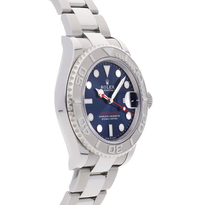 Rolex Yachtmaster Stainless Steel and Platinum Blue 126622 - Clock Concierge