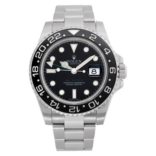 Rolex GMT-Master II Stainless Steel Black dial 40mm 116710LN