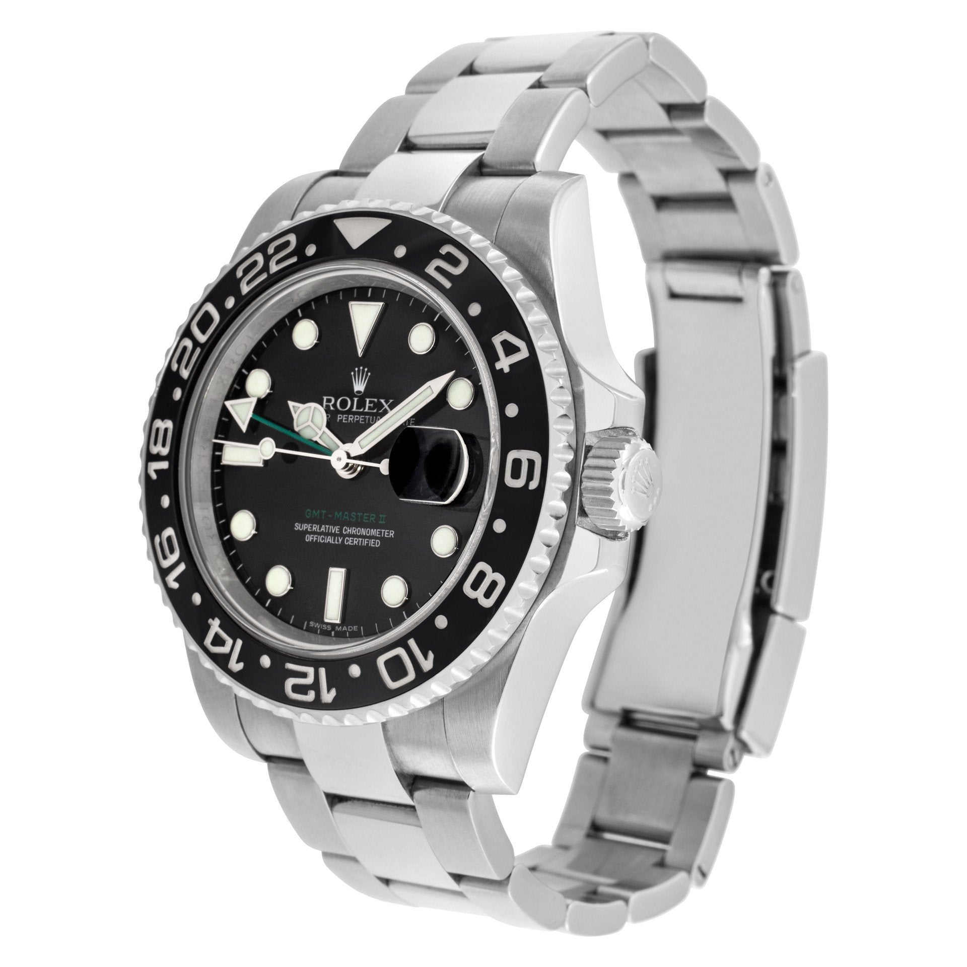 Rolex GMT-Master II Stainless Steel Black dial 40mm 116710LN